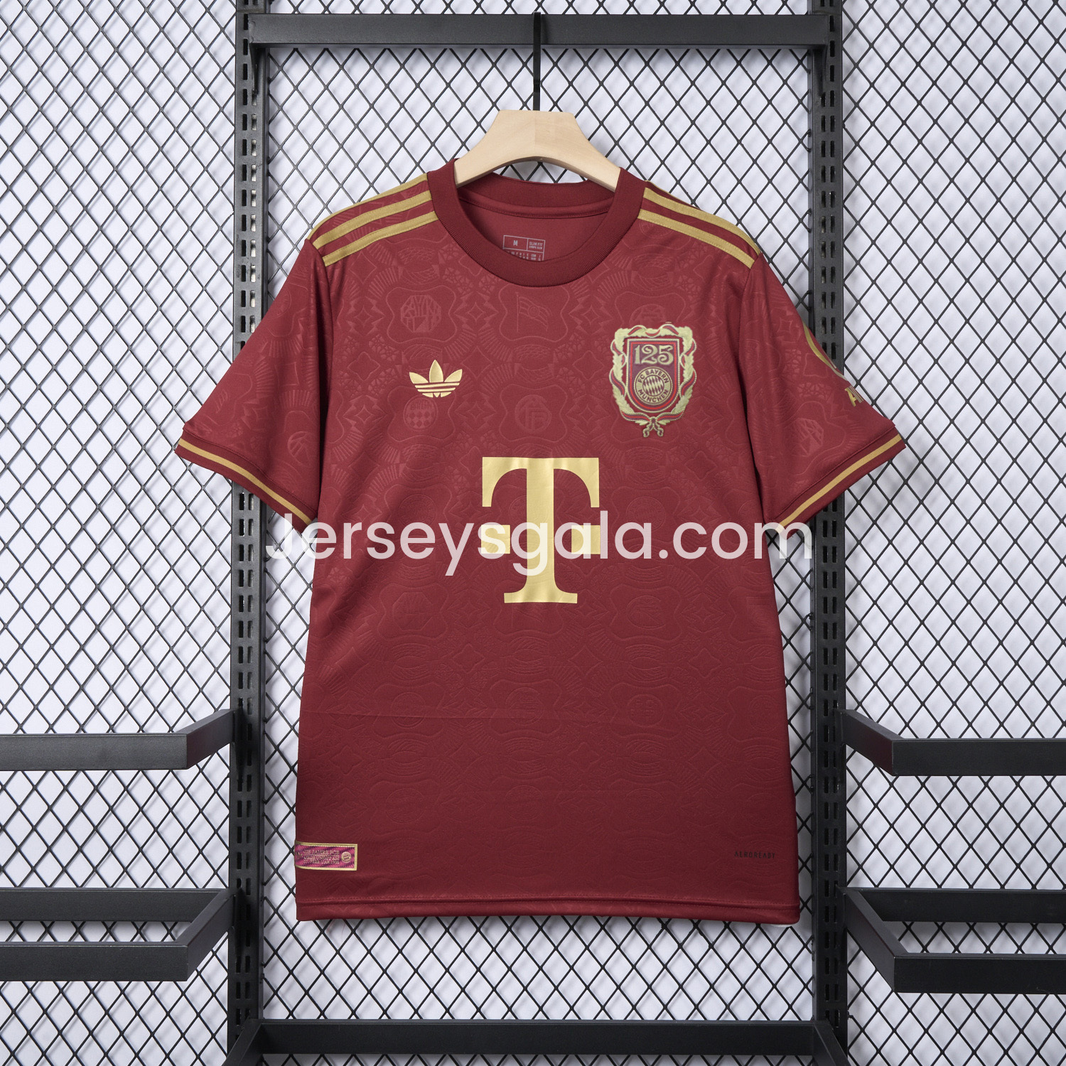 JerseysGala.com | Bayern Munich 2025 Red 125th Anniversary Jersey - Fans Version -Customize Name, Number and Patch | Worldwide Shipping
