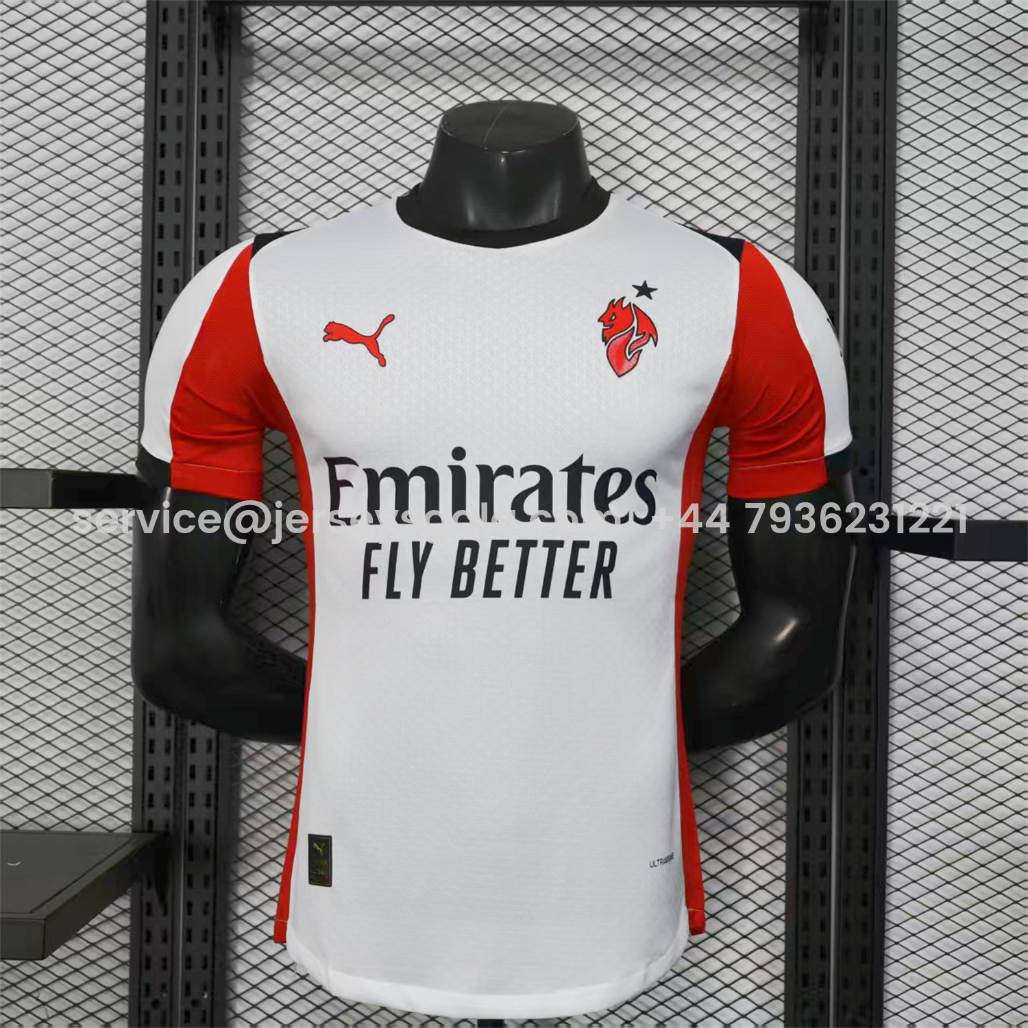 JerseysGala.com | AC Milan 25-26 Away White Jersey - Player Version -Customize Name, Number and Patch | Worldwide Shipping
