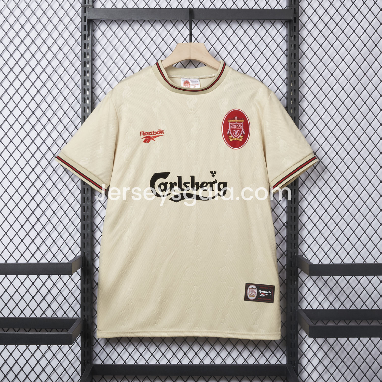 JerseysGala.com | Retro Liver.pool 1996-97 Away Jersey -Customize Name, Number and Patch | Worldwide Shipping