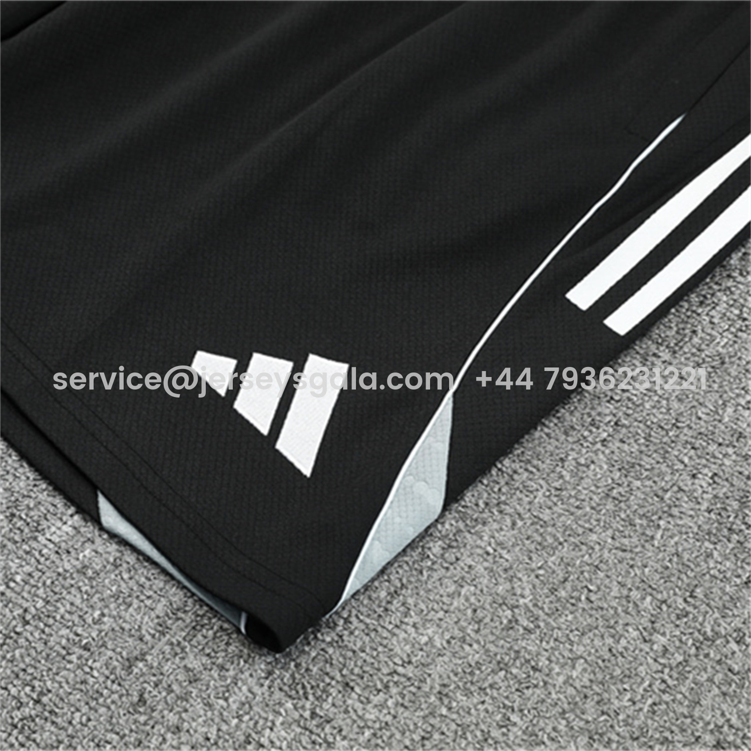 JerseysGala.com | Germany 25-26 Kids Short-Sleeve Training Set - White Top & Black Shorts -Customize Name, Number and Patch | Worldwide Shipping