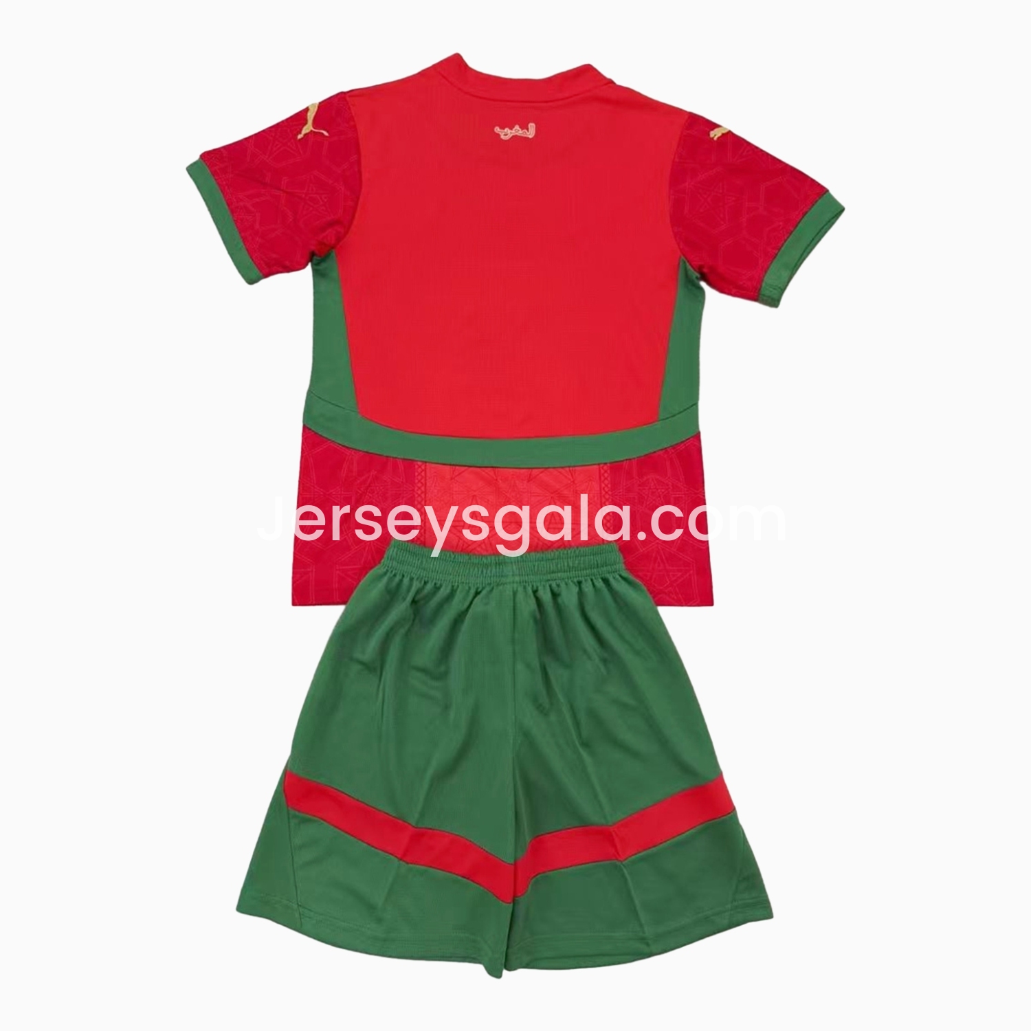 JerseysGala.com | Morocco 24-25 Home Kids Kit -Customize Name, Number and Patch | Worldwide Shipping