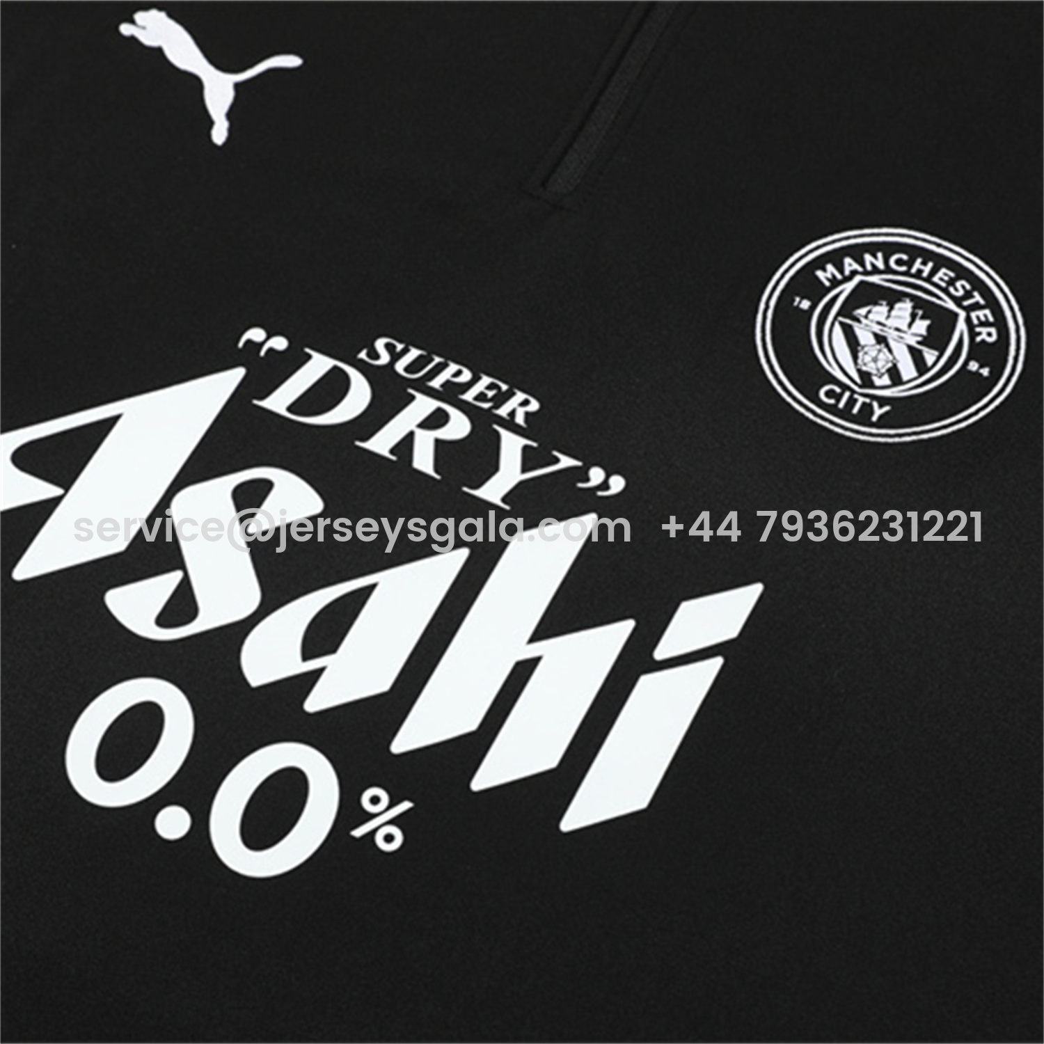 JerseysGala.com | Manchester City 25-26 Kids Long Sleeve Training Set - Black Top & Black Pants -Customize Name, Number and Patch | Worldwide Shipping