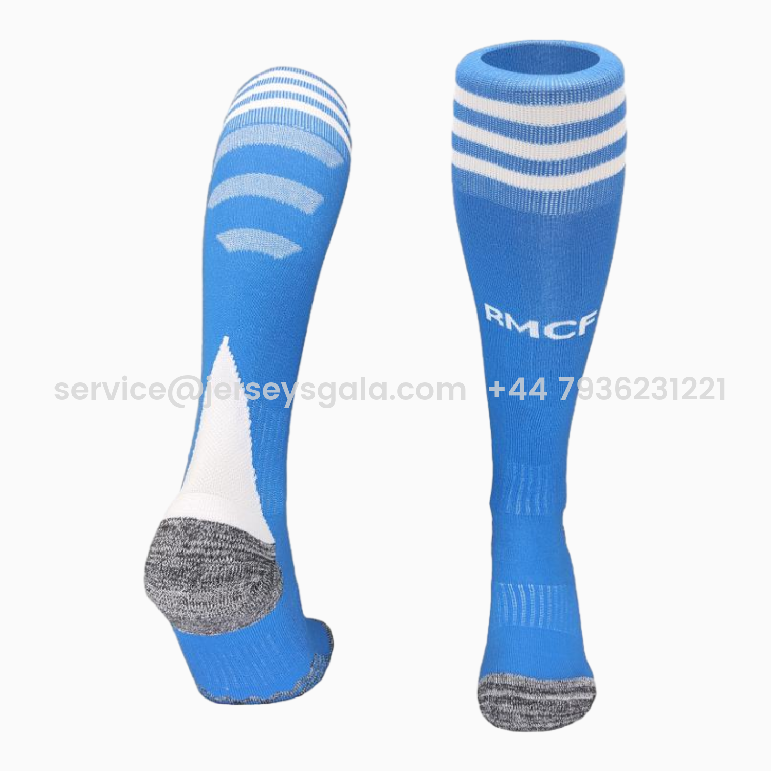 JerseysGala.com | Real Madrid 25-26 Third Socks - Blue -Customize Name, Number and Patch | Worldwide Shipping