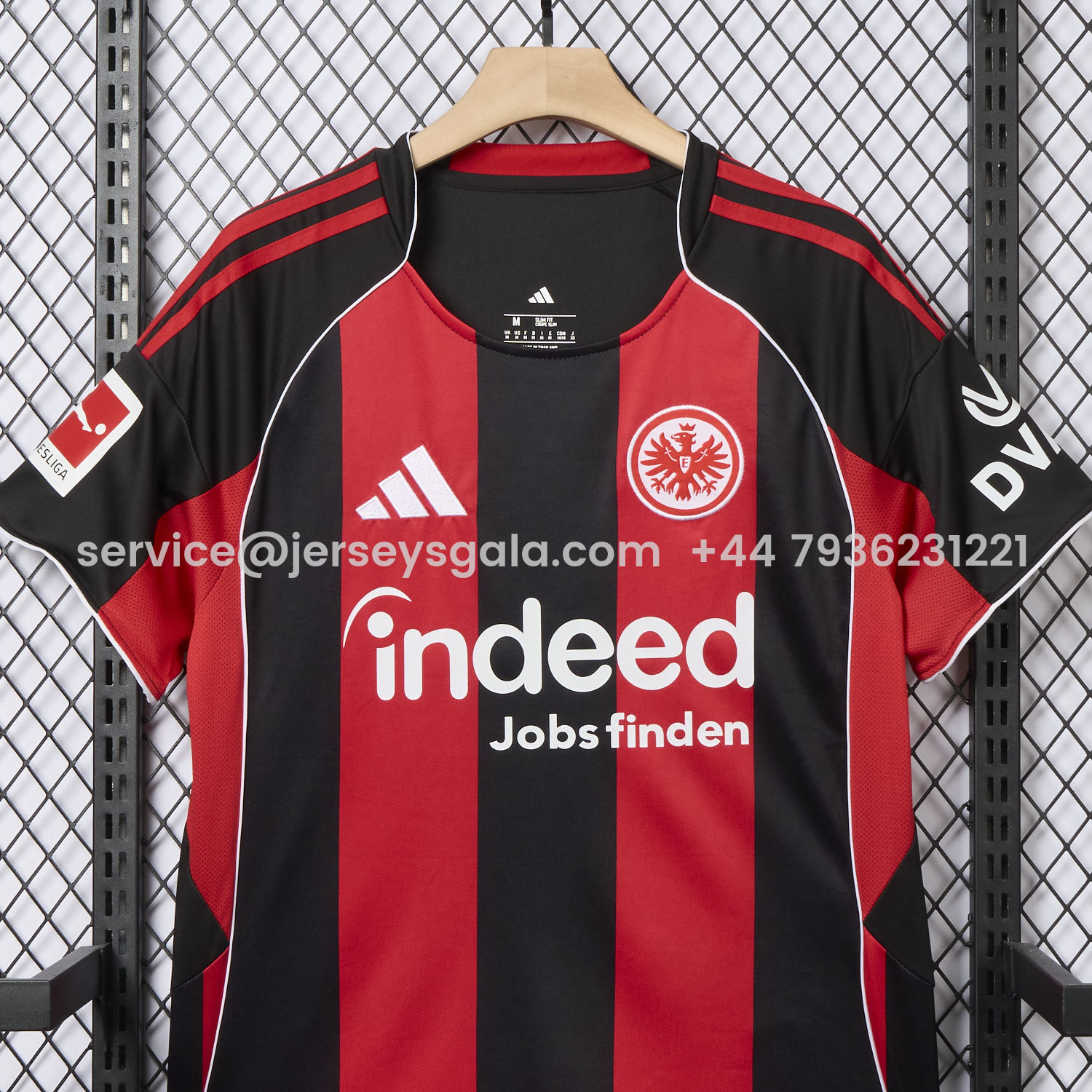 JerseysGala.com | Frankfurt 25-26 Home Red Jersey - Fans Version -Customize Name, Number and Patch | Worldwide Shipping