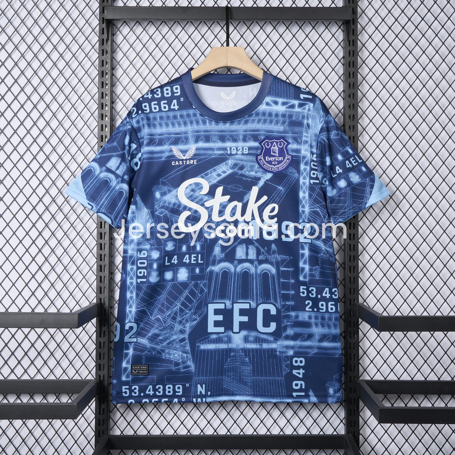 JerseysGala.com | Everton 24-25 Pre-Match Farewell Jersey - Fans Version -Customize Name, Number and Patch | Worldwide Shipping