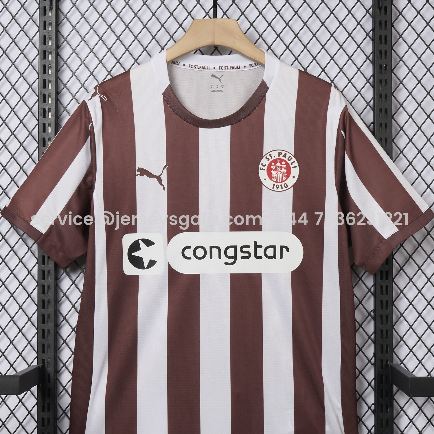 JerseysGala.com | St. Pauli 25-26 Home Jersey - Fans Version -Customize Name, Number and Patch | Worldwide Shipping