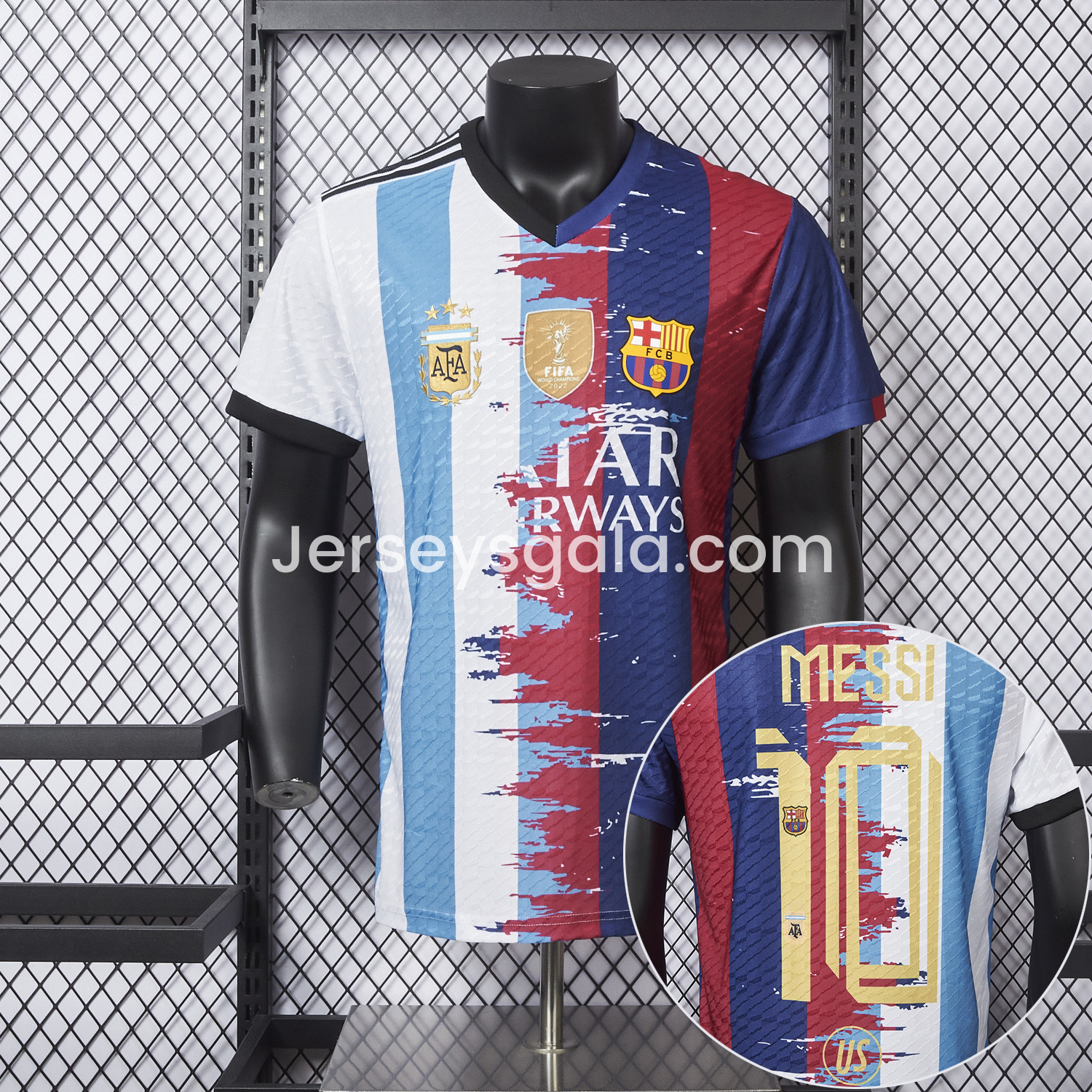 JerseysGala.com | Messi 25-26 Argentina & Barcelona Special Jersey - Player Version -Customize Name, Number and Patch | Worldwide Shipping