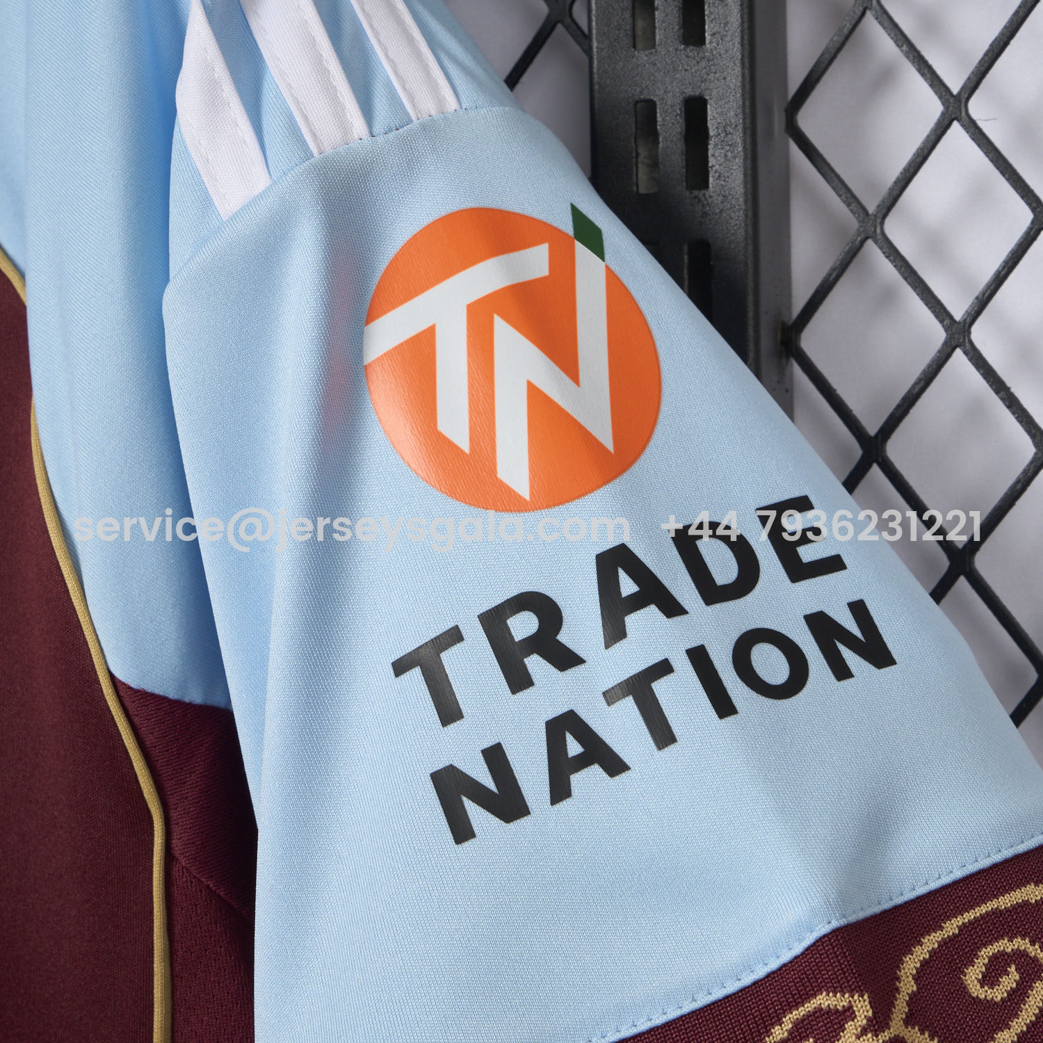 JerseysGala.com | Aston Villa 25-26 Home Jersey - Fans Version -Customize Name, Number and Patch | Worldwide Shipping