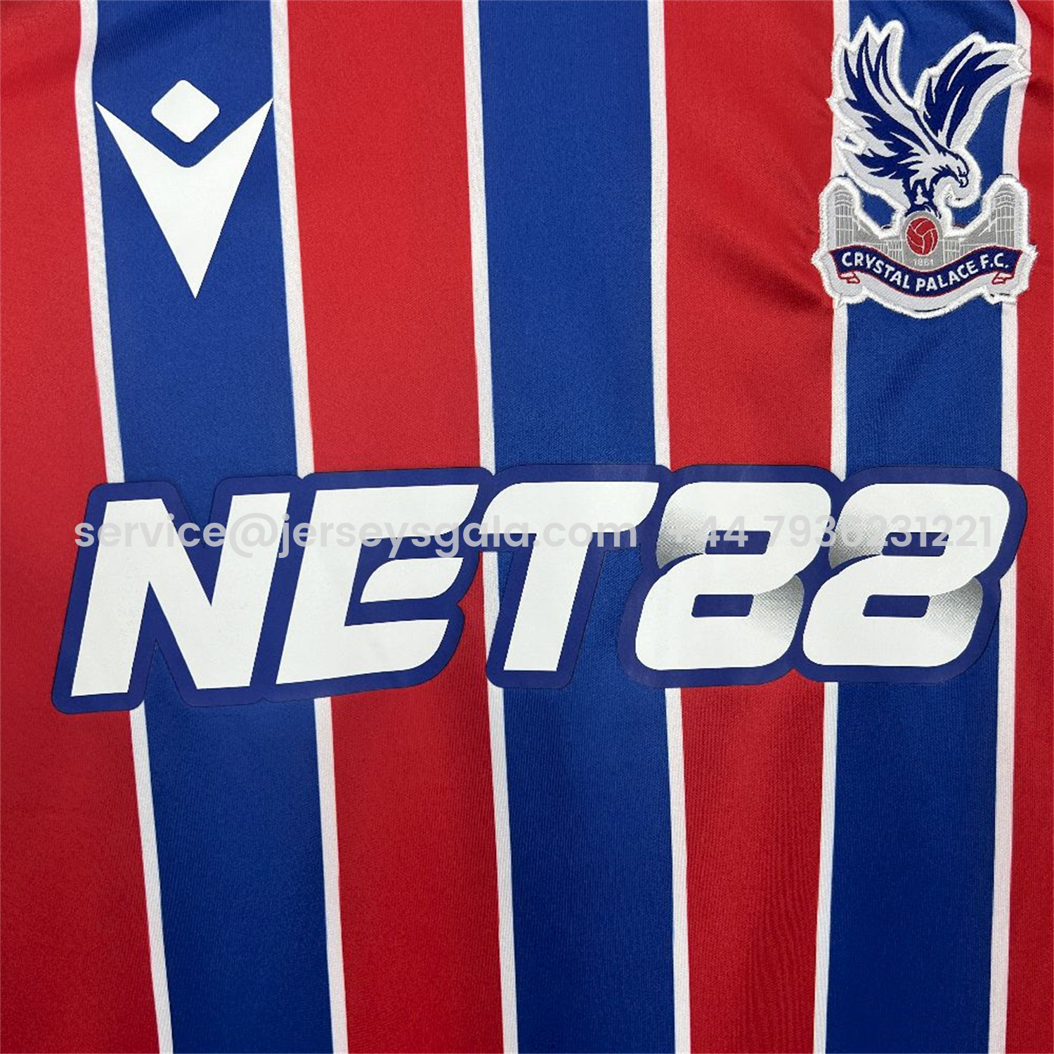 JerseysGala.com | Crystal Palace 25-26 Home Jersey - Fans Version -Customize Name, Number and Patch | Worldwide Shipping