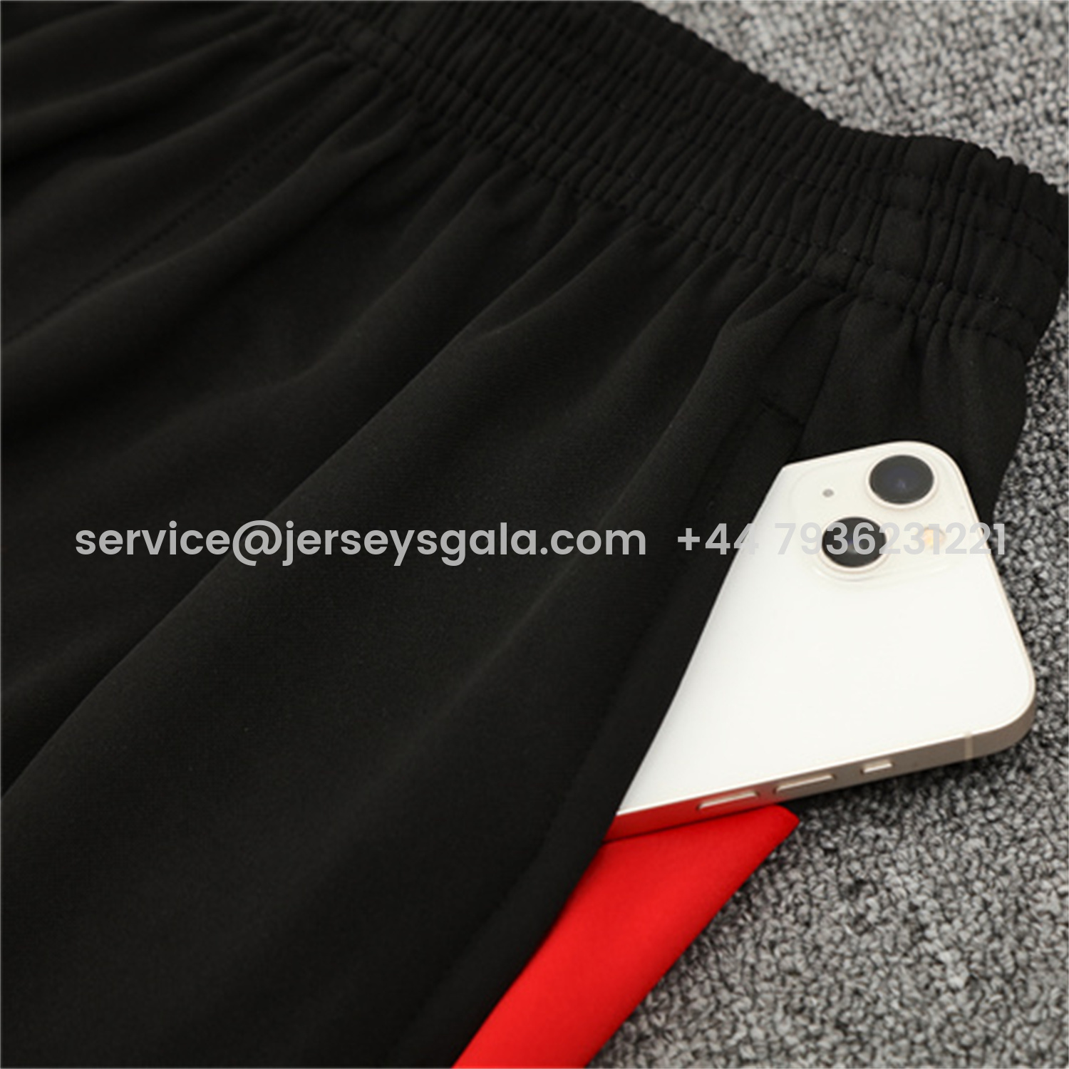 JerseysGala.com | Portugal 25-26 Kids Long Sleeve Training Set - Black Top & Black Pants -Customize Name, Number and Patch | Worldwide Shipping