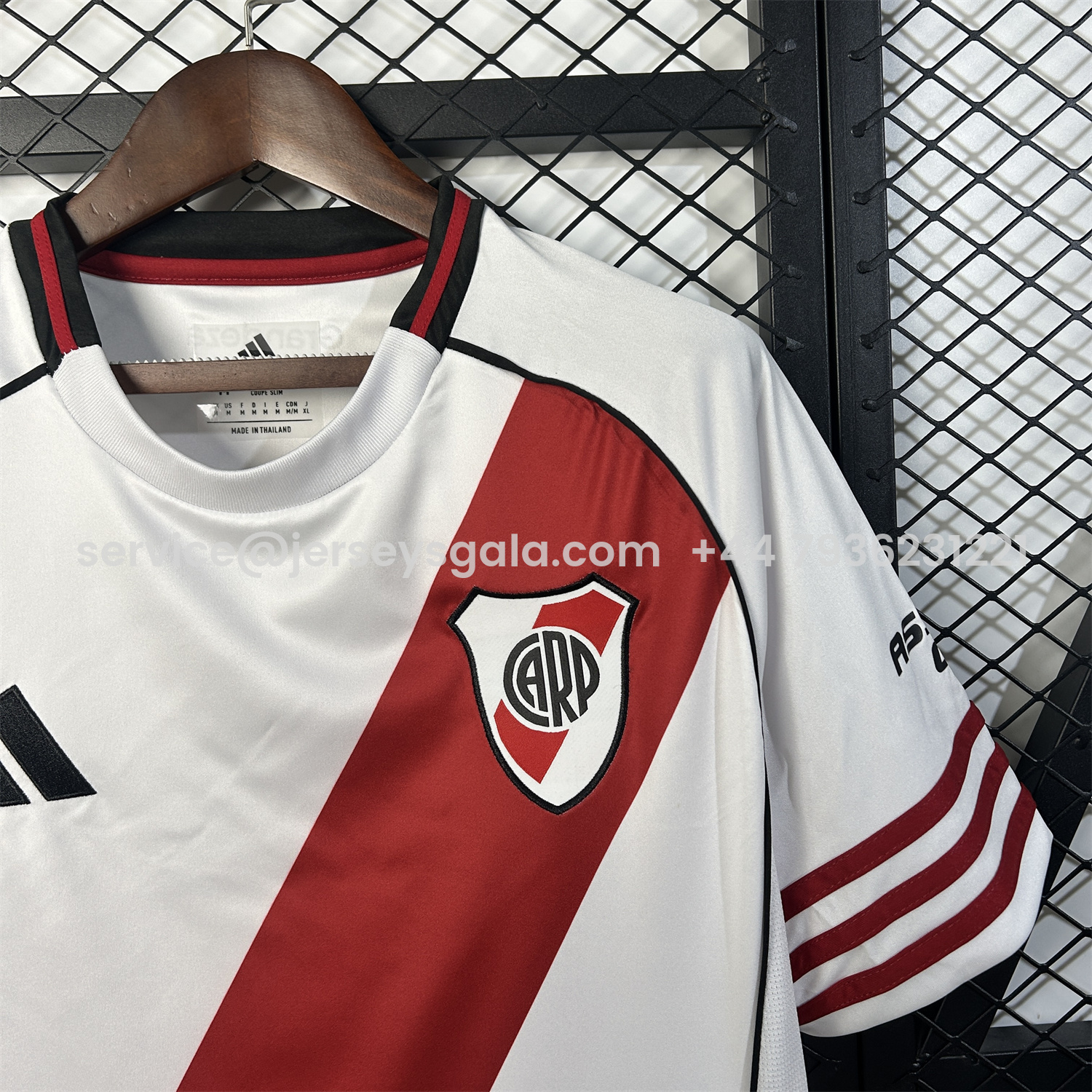 JerseysGala.com | River Plate 25-26 Home Unsponsored Jersey - Fans Version -Customize Name, Number and Patch | Worldwide Shipping
