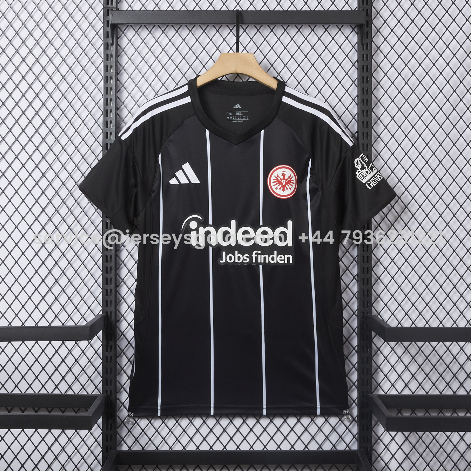 JerseysGala.com | Frankfurt 25-26 European Home Black Jersey - Fans Version -Customize Name, Number and Patch | Worldwide Shipping