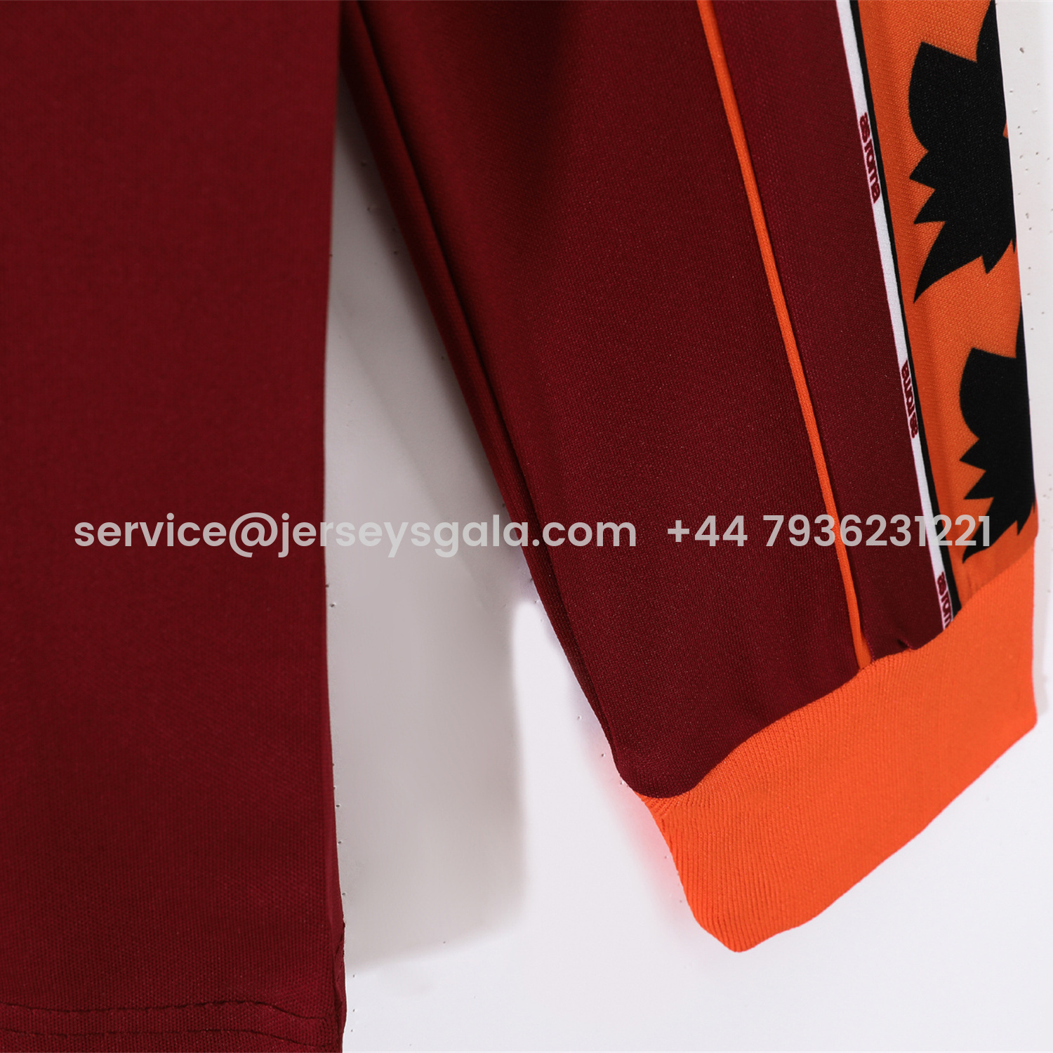 JerseysGala.com | Retro Roma 1998-99 Home Long Sleeves Jersey -Customize Name, Number and Patch | Worldwide Shipping