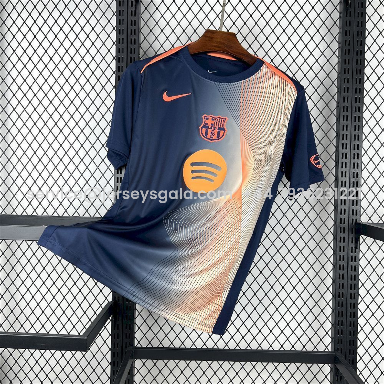 JerseysGala.com | Barcelona 25-26 Pre-Match Training Jersey - Fans Version -Customize Name, Number and Patch | Worldwide Shipping
