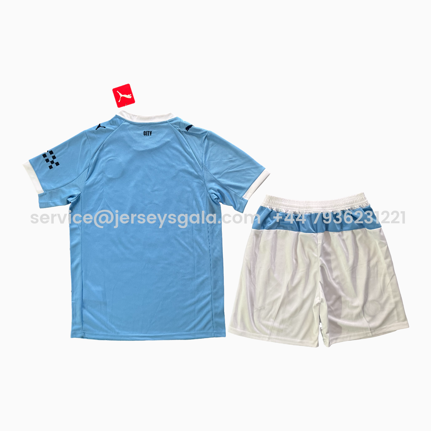 JerseysGala.com | Manchester City 25-26 Home Men's Adult Jersey Set - Fans Version -Customize Name, Number and Patch | Worldwide Shipping
