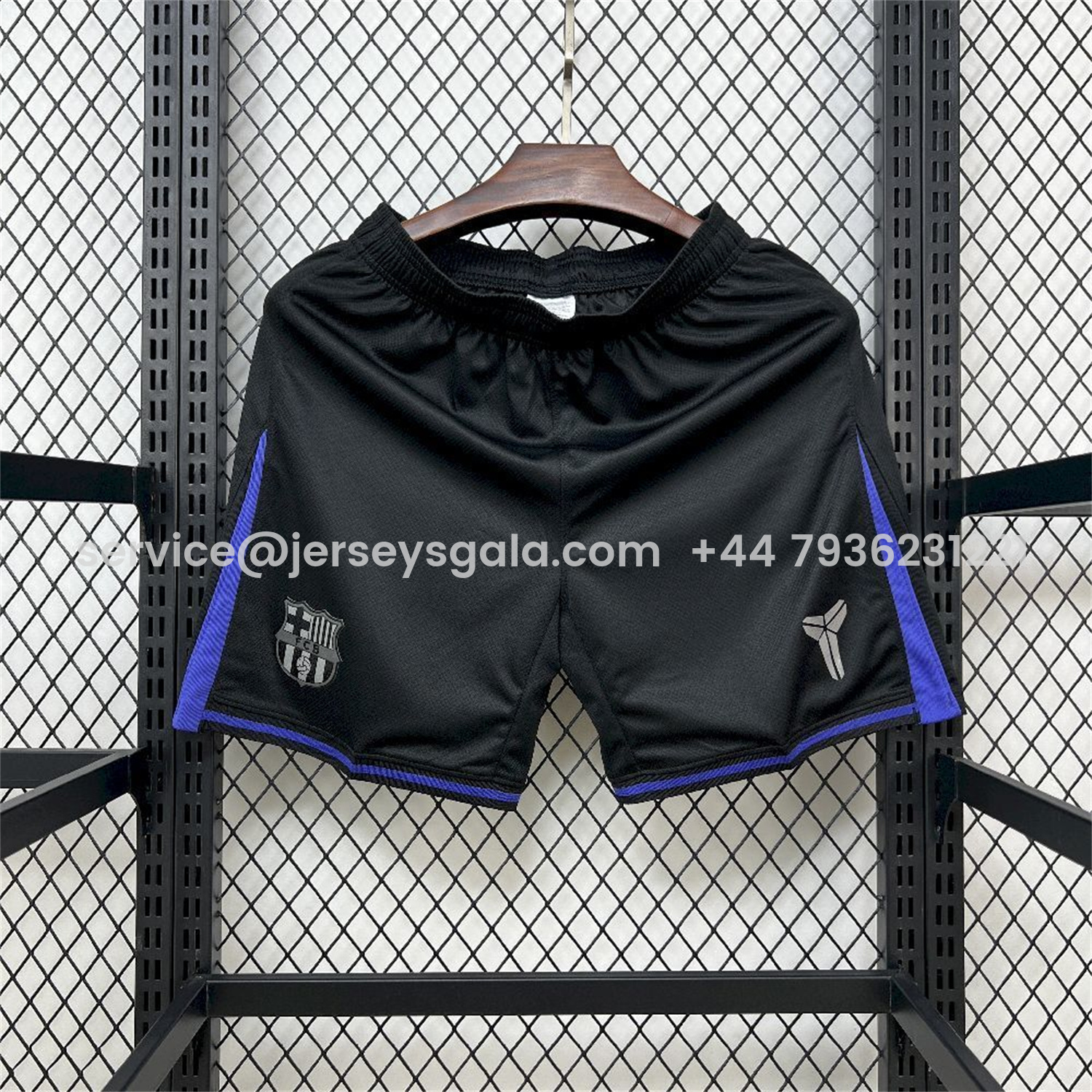 JerseysGala.com | Barcelona 25-26 Away Black Shorts - Fans Version -Customize Name, Number and Patch | Worldwide Shipping