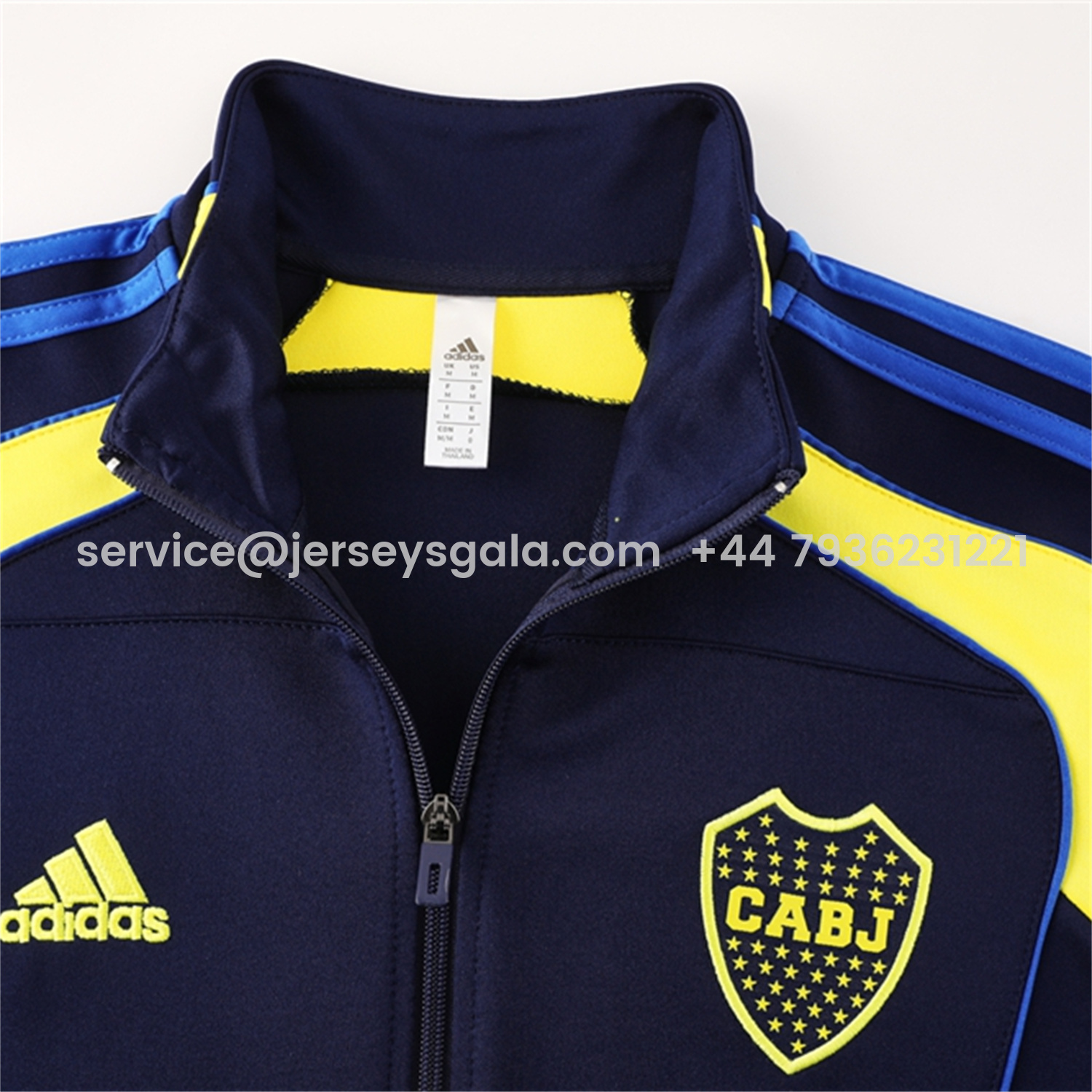 JerseysGala.com | Boca Juniors 25-26 Jacket Training Tracksuit - Royal Blue Jackets & Pants -Customize Name, Number and Patch | Worldwide Shipping