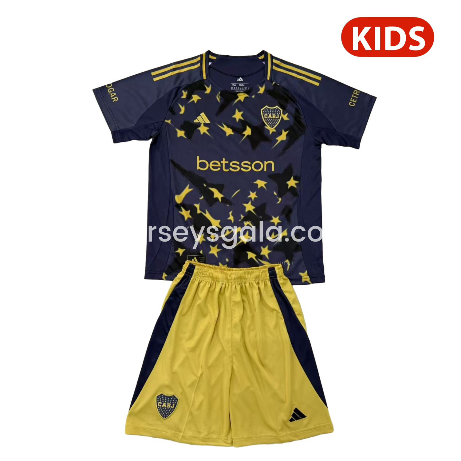 JerseysGala.com | Boca Juniors 25-26 Third Kids Kit -Customize Name, Number and Patch | Worldwide Shipping