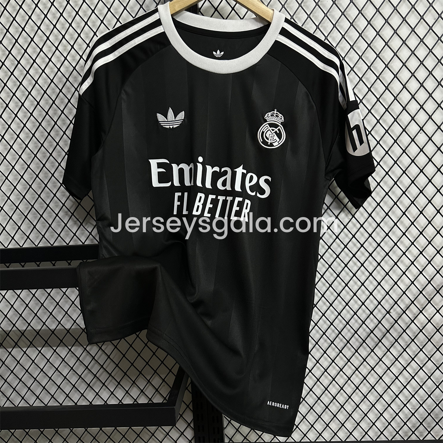 JerseysGala.com | Real Madrid 25-26 Black Terrace Goalkeeper Jersey - Fans Version -Customize Name, Number and Patch | Worldwide Shipping