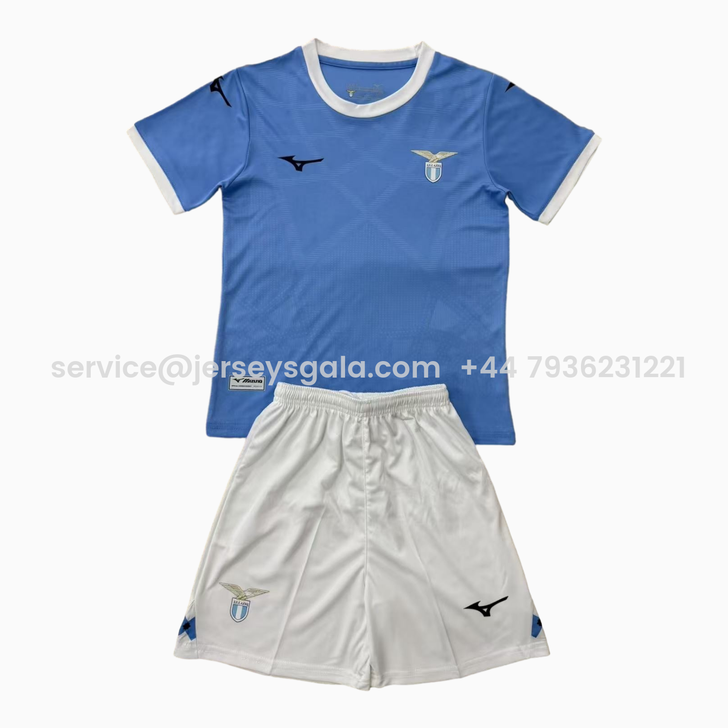JerseysGala.com | Lazio 25-26 Home Men's Adult Jersey Set - Fans Version -Customize Name, Number and Patch | Worldwide Shipping