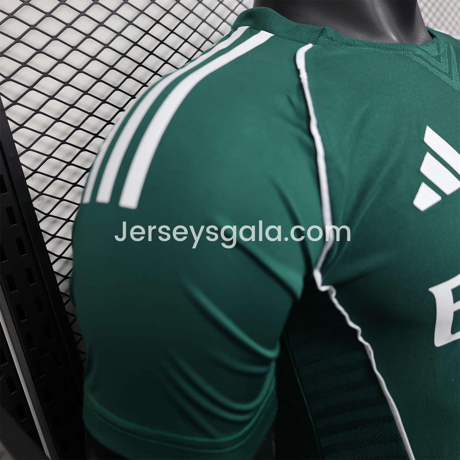 JerseysGala.com | Real Madrid 25-26 Green Teamgeist Collar Special Edition Jersey - Player Version -Customize Name, Number and Patch | Worldwide Shipping