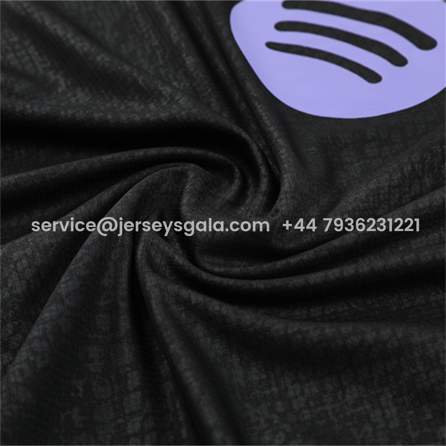 JerseysGala.com | Barcelona 25-26 X KB Short-Sleeve Training Set - Black Blue Top & Black Shorts -Customize Name, Number and Patch | Worldwide Shipping