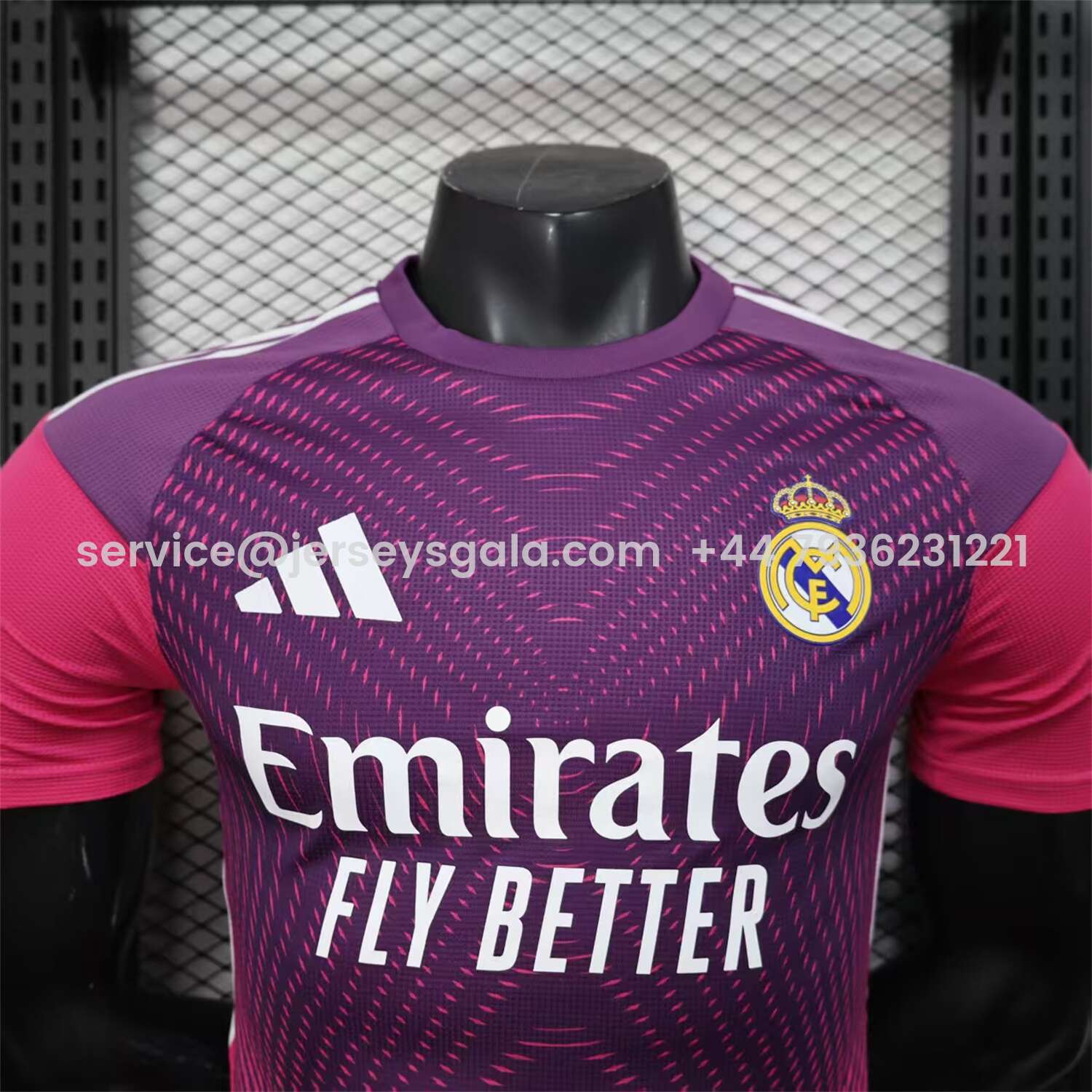 JerseysGala.com | Real Madrid 25-26 Pink Purple Goalkeeper Jersey - Player Version -Customize Name, Number and Patch | Worldwide Shipping