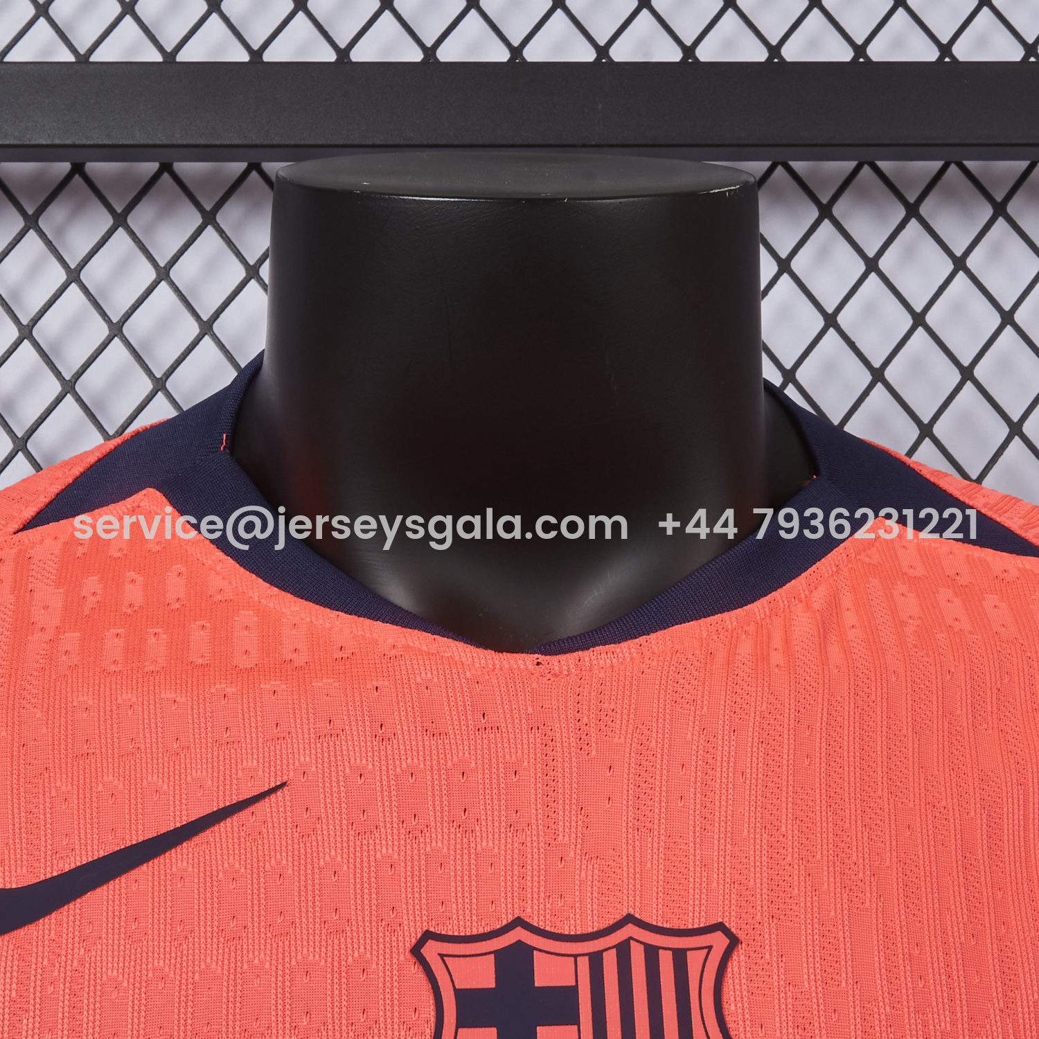JerseysGala.com | Barcelona 25-26 Third Orange Jersey - Player Version -Customize Name, Number and Patch | Worldwide Shipping