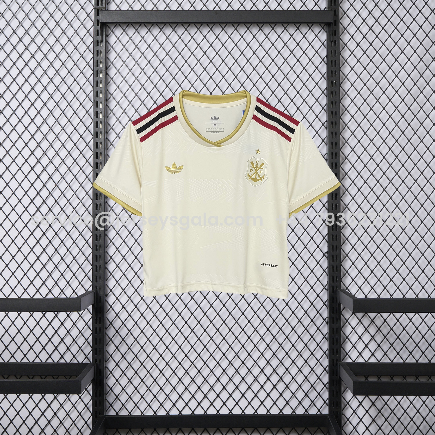 JerseysGala.com | Women's Flamengo 25-26 Third Unsponsored Cropped Jersey -Customize Name, Number and Patch | Worldwide Shipping