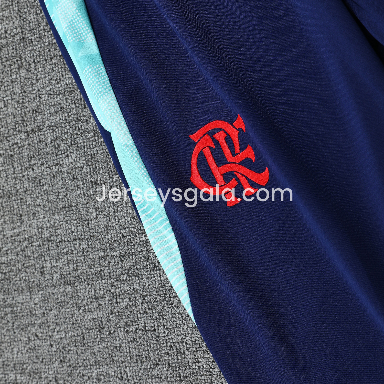 JerseysGala.com | Flamengo 25-26 Traning Hoodie Set - Light Blue With Royal Blue -Customize Name, Number and Patch | Worldwide Shipping