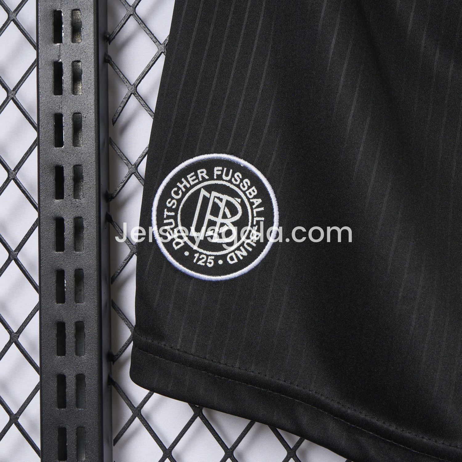 JerseysGala.com | Germany 2025 125-Year Anniversary Black Shorts - Fans Version -Customize Name, Number and Patch | Worldwide Shipping