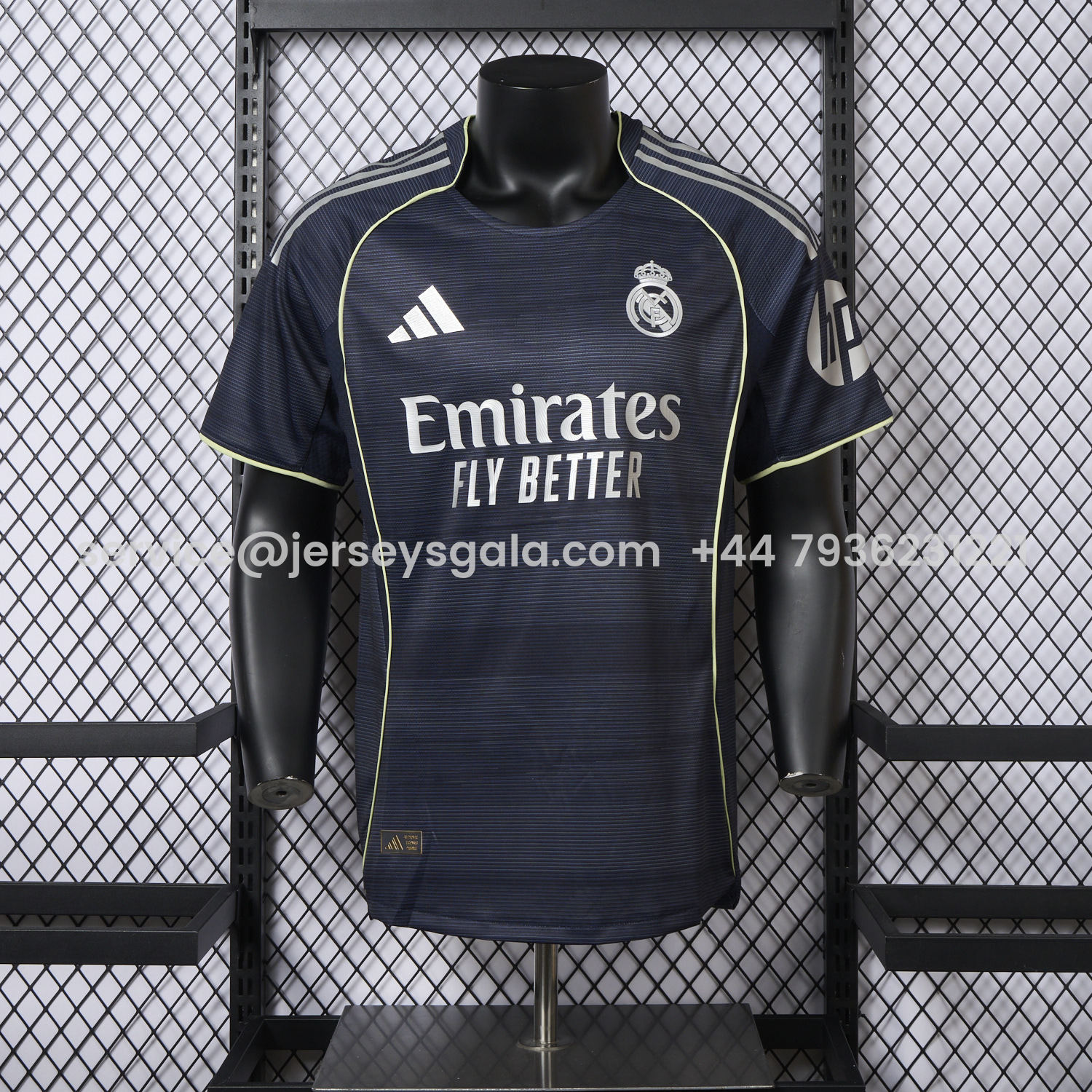 JerseysGala.com | Real Madrid 25-26 Away Jersey - Player Version -Customize Name, Number and Patch | Worldwide Shipping