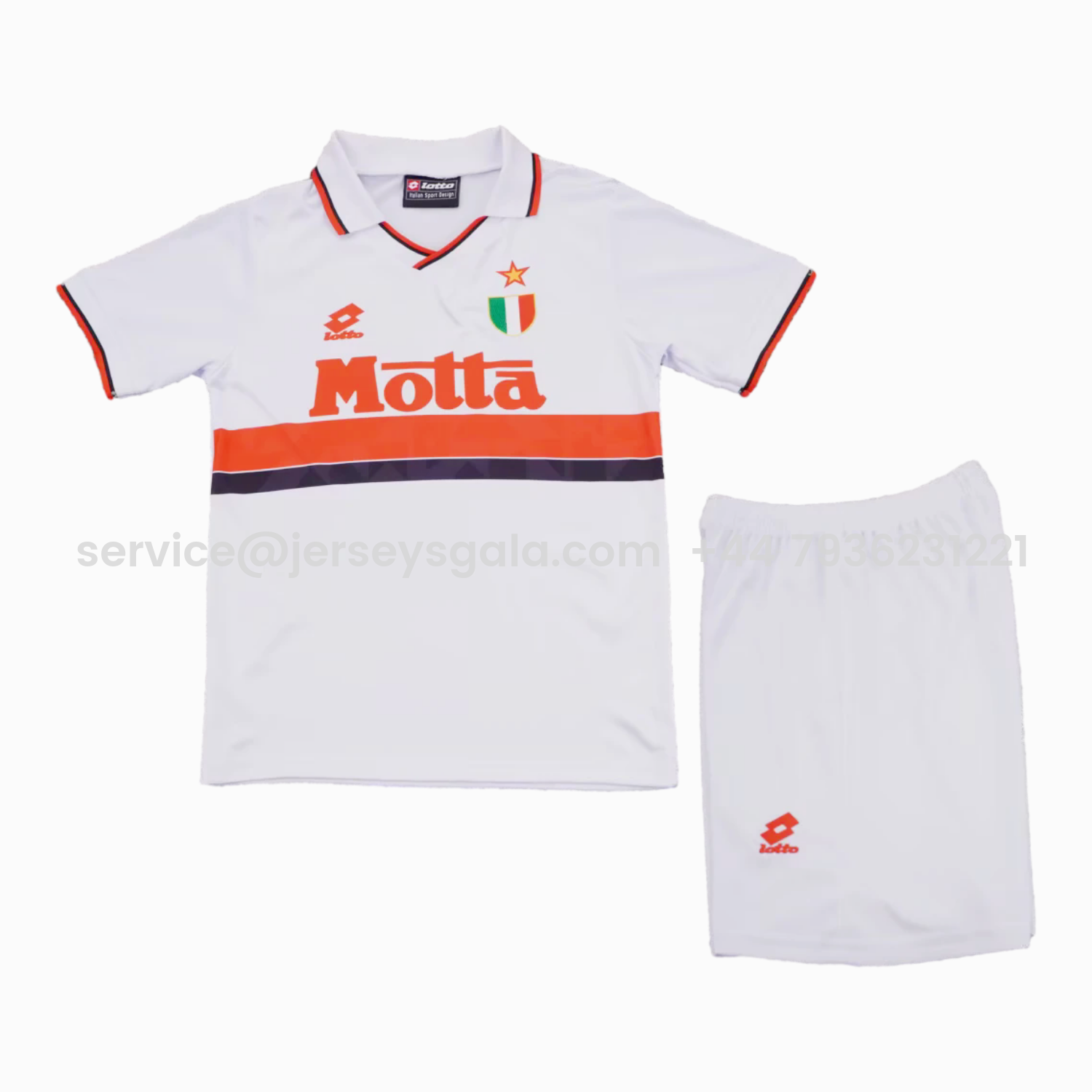 JerseysGala.com | Retro AC Milan 1993-94 Away Kids Kit -Customize Name, Number and Patch | Worldwide Shipping