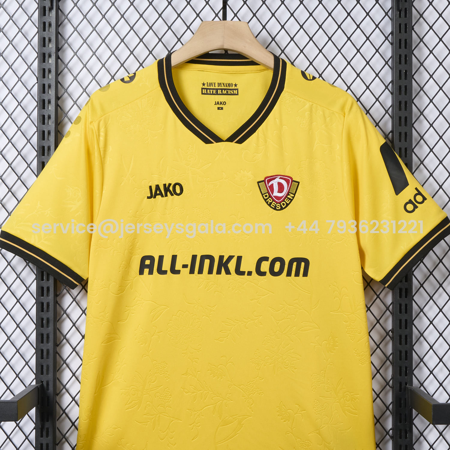 JerseysGala.com | Dynamo Dresden 25-26 Home Jersey - Fans Version -Customize Name, Number and Patch | Worldwide Shipping