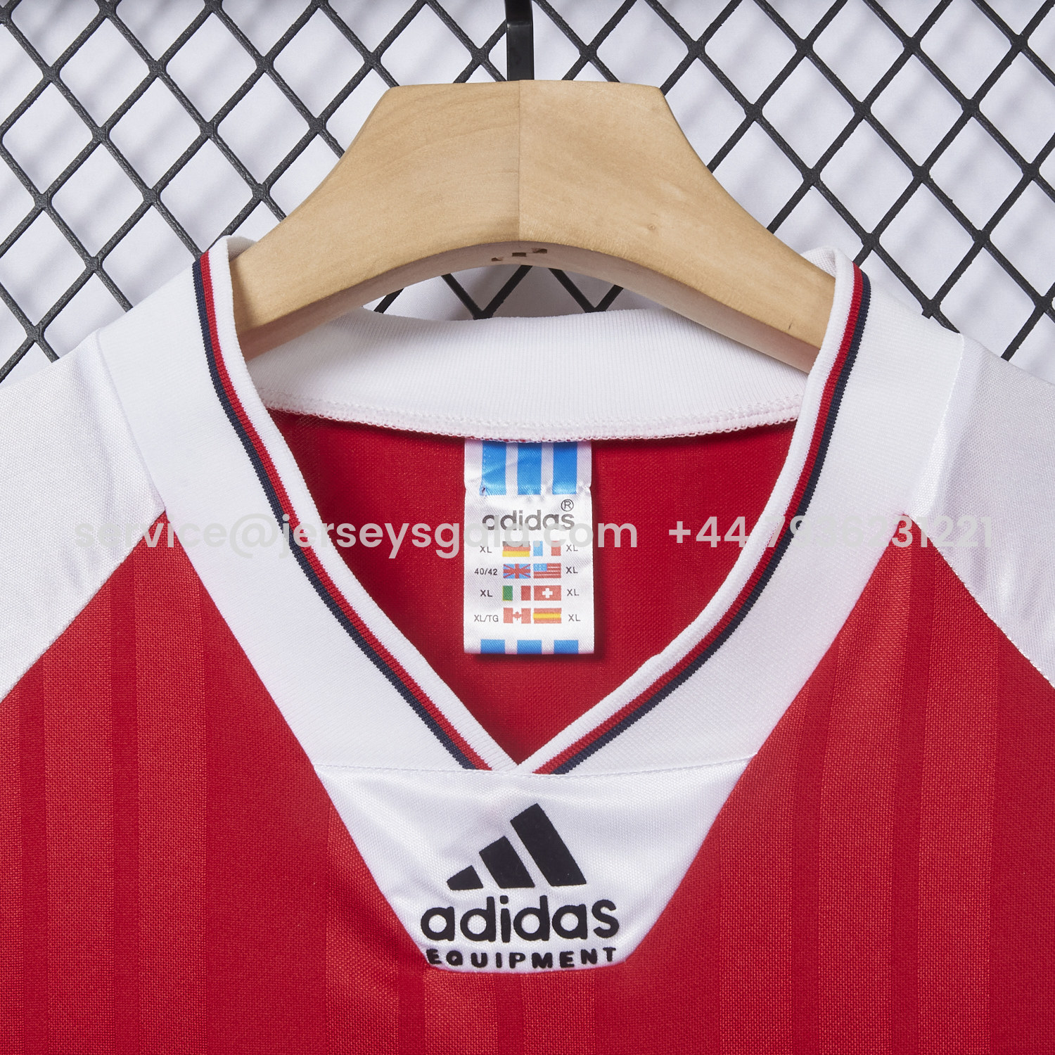 JerseysGala.com | Retro Arsenal 92-94 Home Long Sleeves Jersey -Customize Name, Number and Patch | Worldwide Shipping