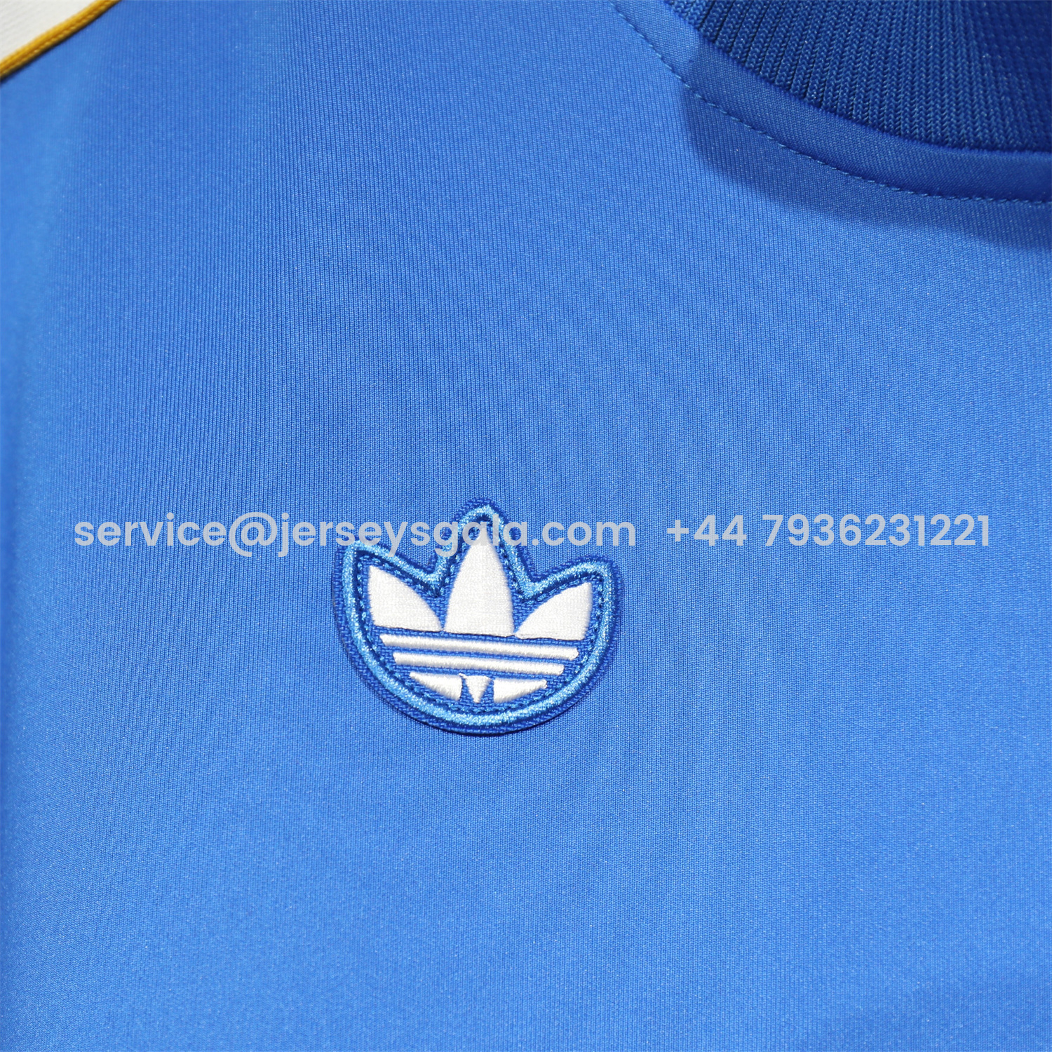 JerseysGala.com | Real Madrid 25-26 Pure Color Training Set - Blue Top and Blue Pants -Customize Name, Number and Patch | Worldwide Shipping
