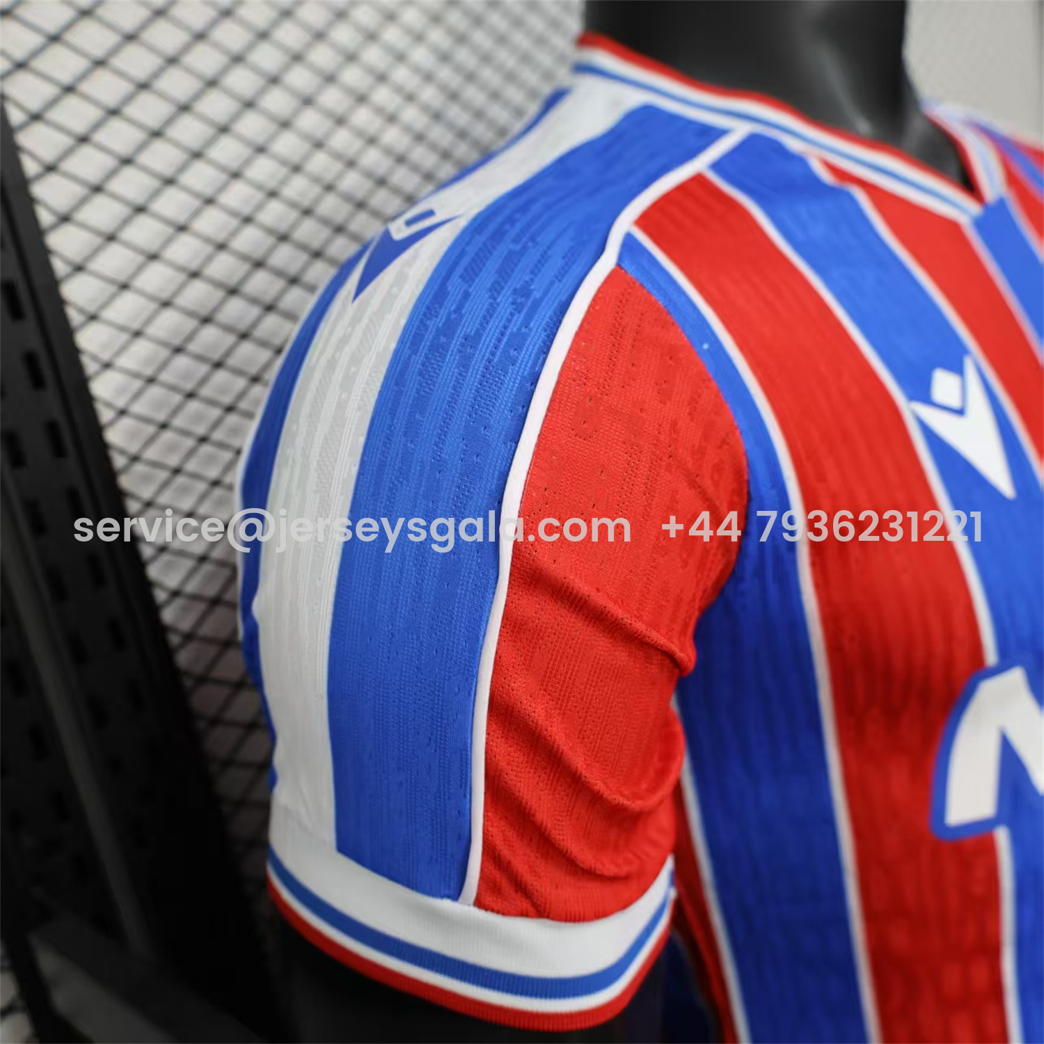 JerseysGala.com | Crystal Palace 25-26 Home Jersey - Player Version -Customize Name, Number and Patch | Worldwide Shipping