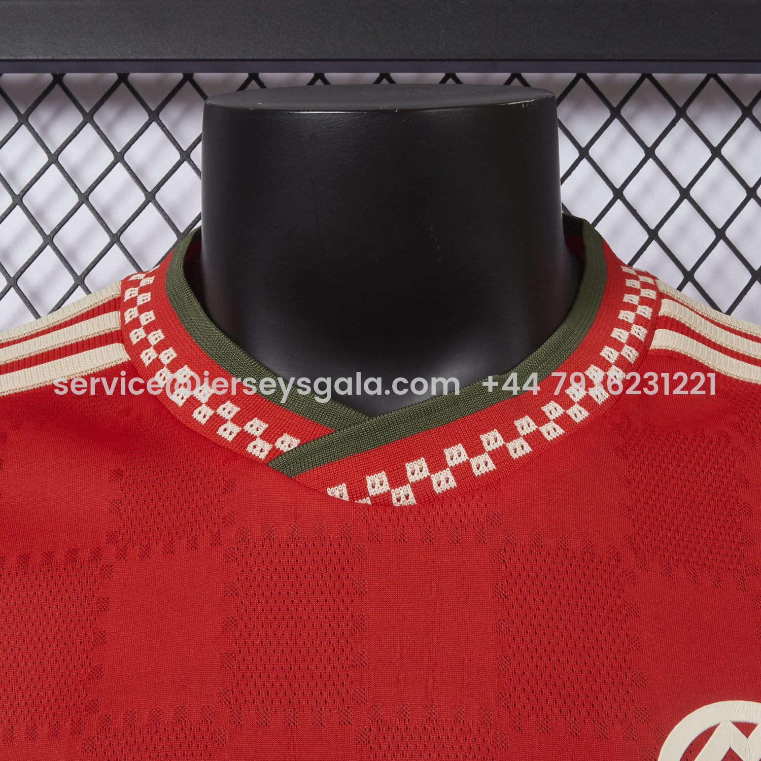 JerseysGala.com | Bayern Munich 25-26 Trefoil Red Special Jersey - Player Version -Customize Name, Number and Patch | Worldwide Shipping