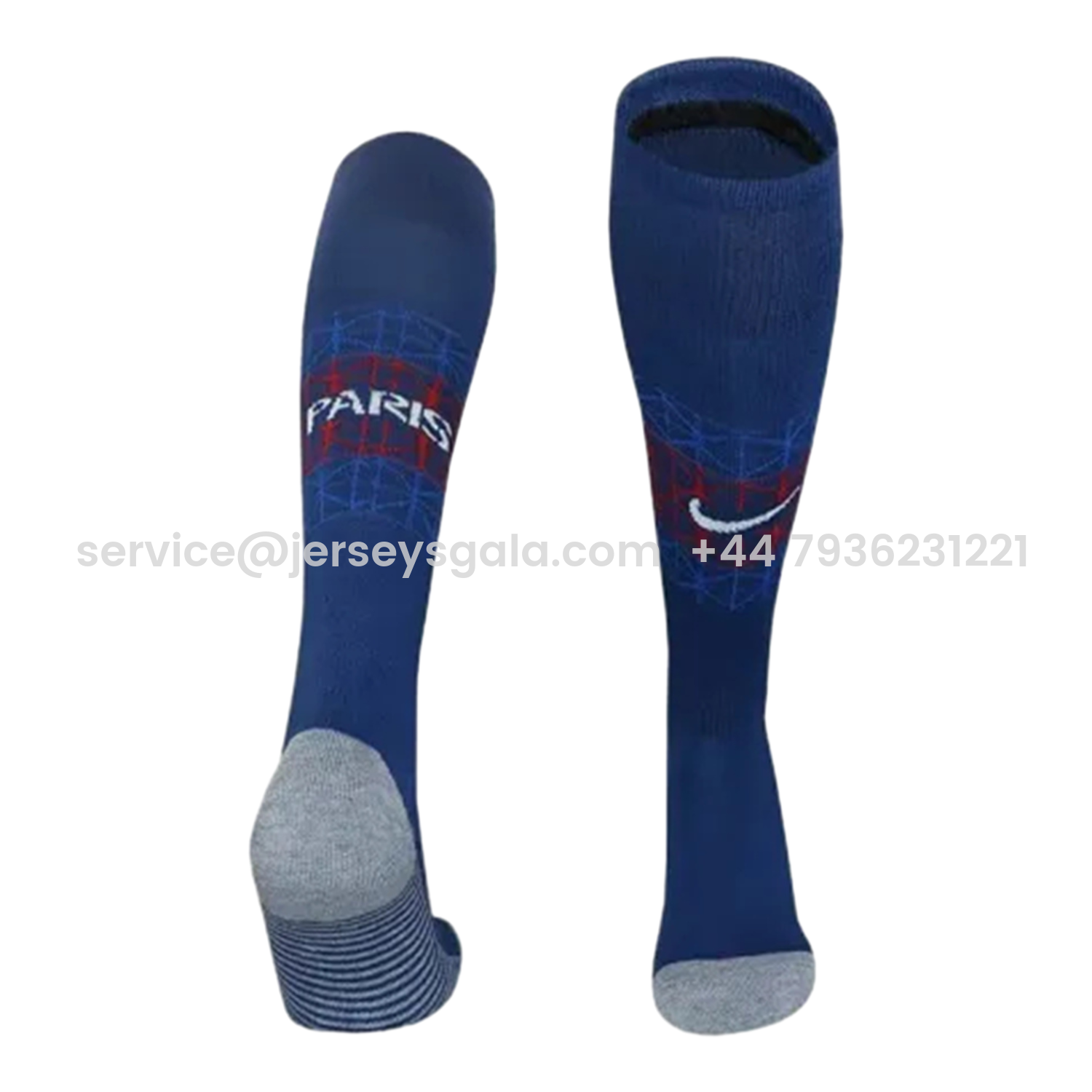 JerseysGala.com | Paris Saint-Germain PSG 25-26 Home Socks - Blue -Customize Name, Number and Patch | Worldwide Shipping