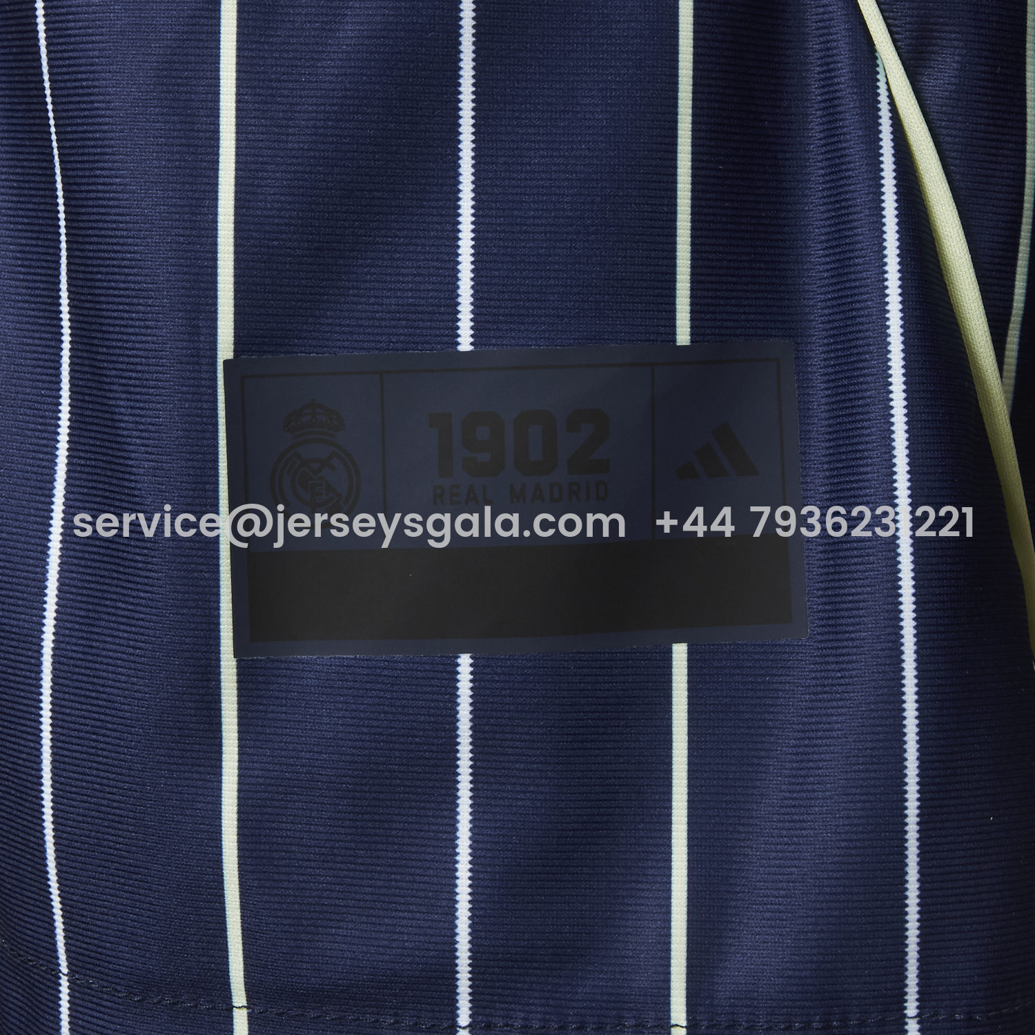 JerseysGala.com | Real Madrid 25-26 Deep Blue Baseball Jersey - Player Version -Customize Name, Number and Patch | Worldwide Shipping