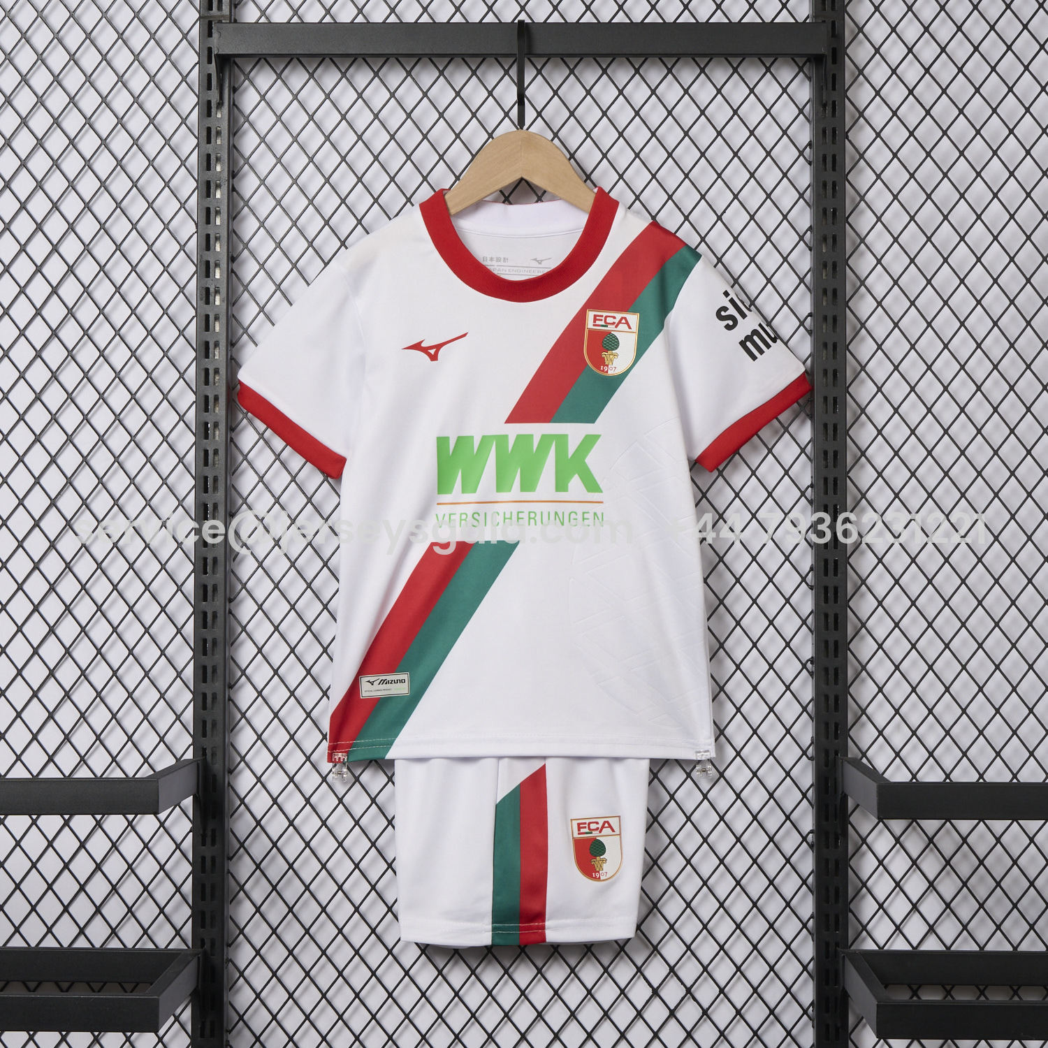 JerseysGala.com | Augsburg 25-26 Home Kids Kit -Customize Name, Number and Patch | Worldwide Shipping
