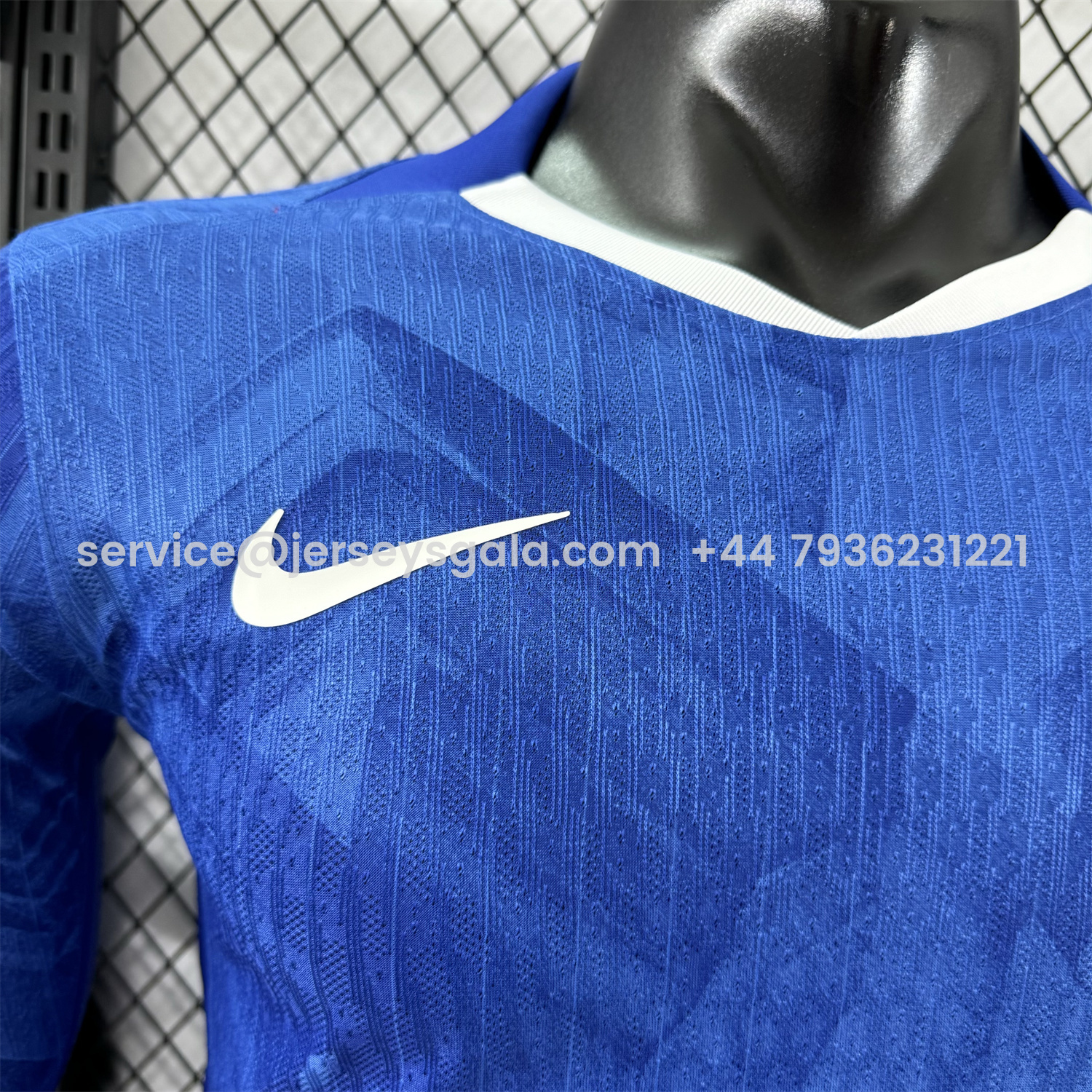 JerseysGala.com | C.H.E.L.S.E.A 25-26 Home Unsponsored Blue Long Sleeves Jersey - Player Version -Customize Name, Number and Patch | Worldwide Shipping