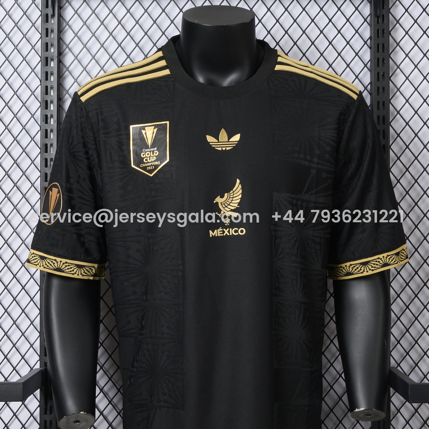 JerseysGala.com | Mexico 2025 Gold Cup Home Black Jersey - Player Version -Customize Name, Number and Patch | Worldwide Shipping