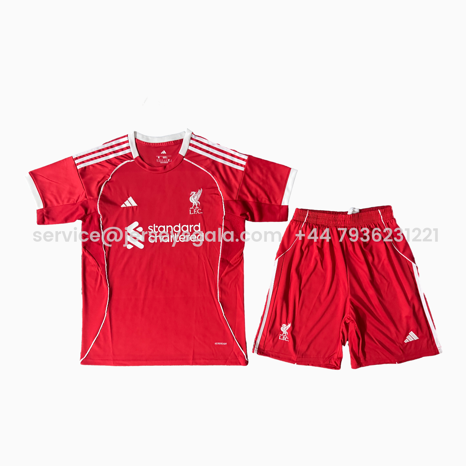 JerseysGala.com | Liver.pool 25-26 Home Men's Adult Jersey Set - Fans Version -Customize Name, Number and Patch | Worldwide Shipping