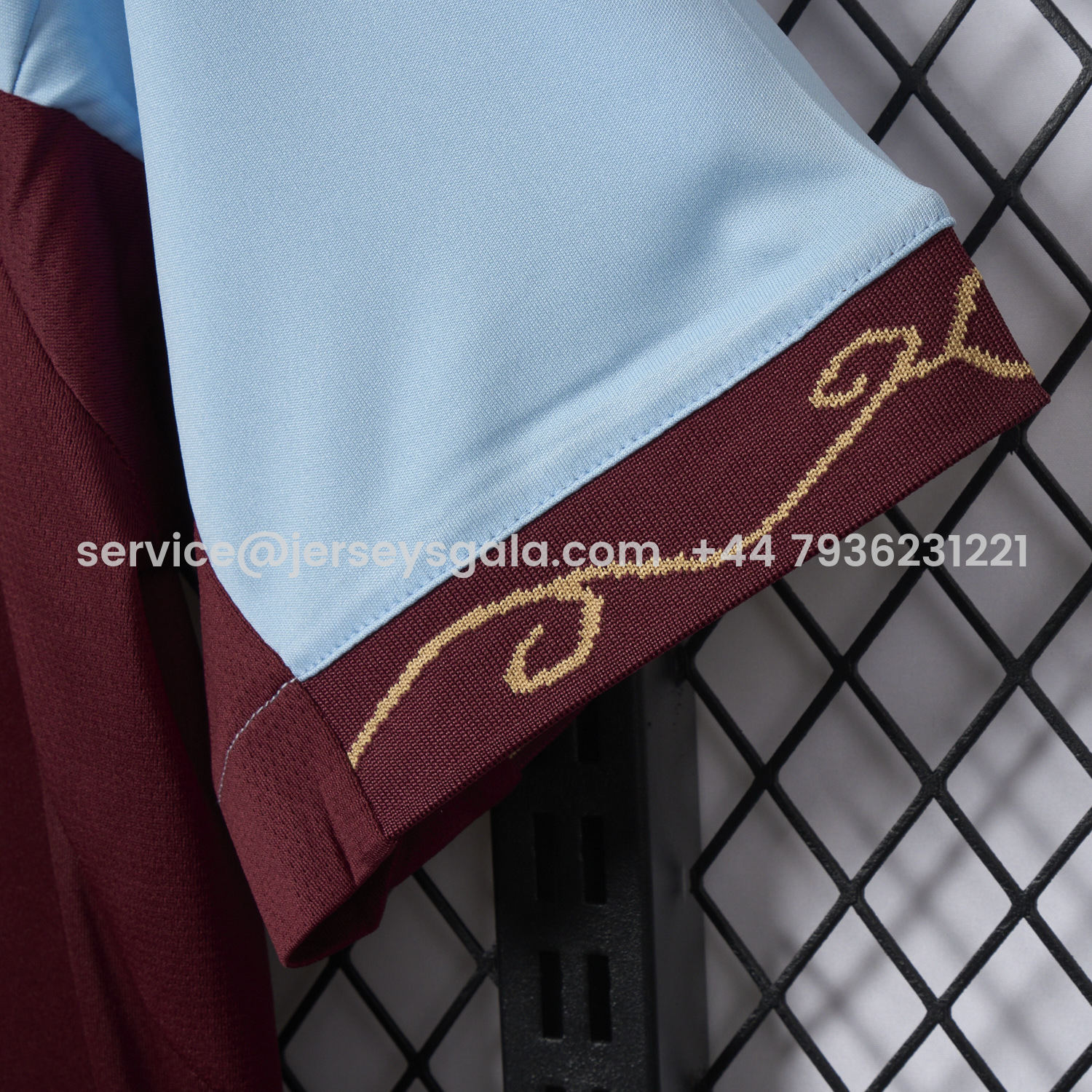 JerseysGala.com | Aston Villa 25-26 Home Jersey - Fans Version -Customize Name, Number and Patch | Worldwide Shipping
