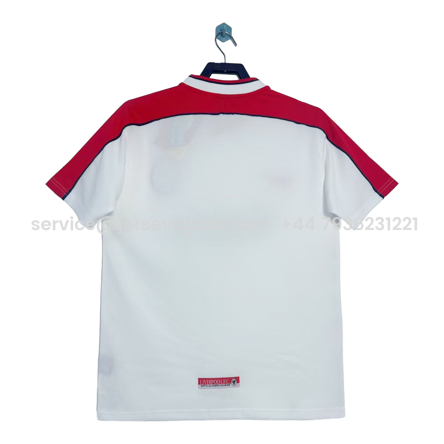 JerseysGala.com | Retro Liver.pool 1998-99 Away White Jersey -Customize Name, Number and Patch | Worldwide Shipping