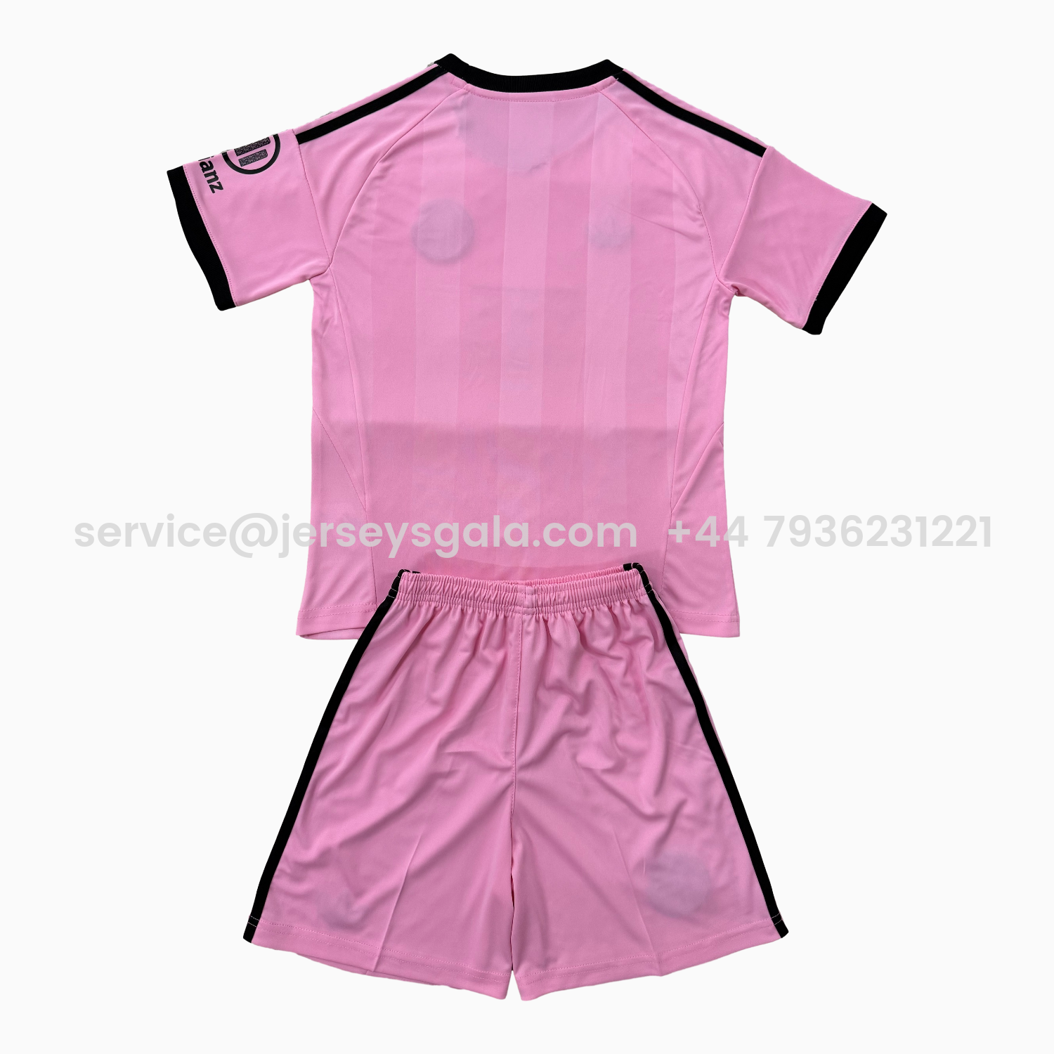 JerseysGala.com | Bayern Munich 25-26 Pink Goalkeeper Kids Kit -Customize Name, Number and Patch | Worldwide Shipping