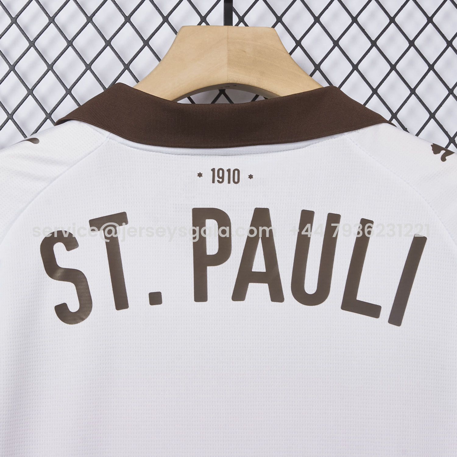 JerseysGala.com | St. Pauli 25-26 Away White Jersey - Fans Version -Customize Name, Number and Patch | Worldwide Shipping
