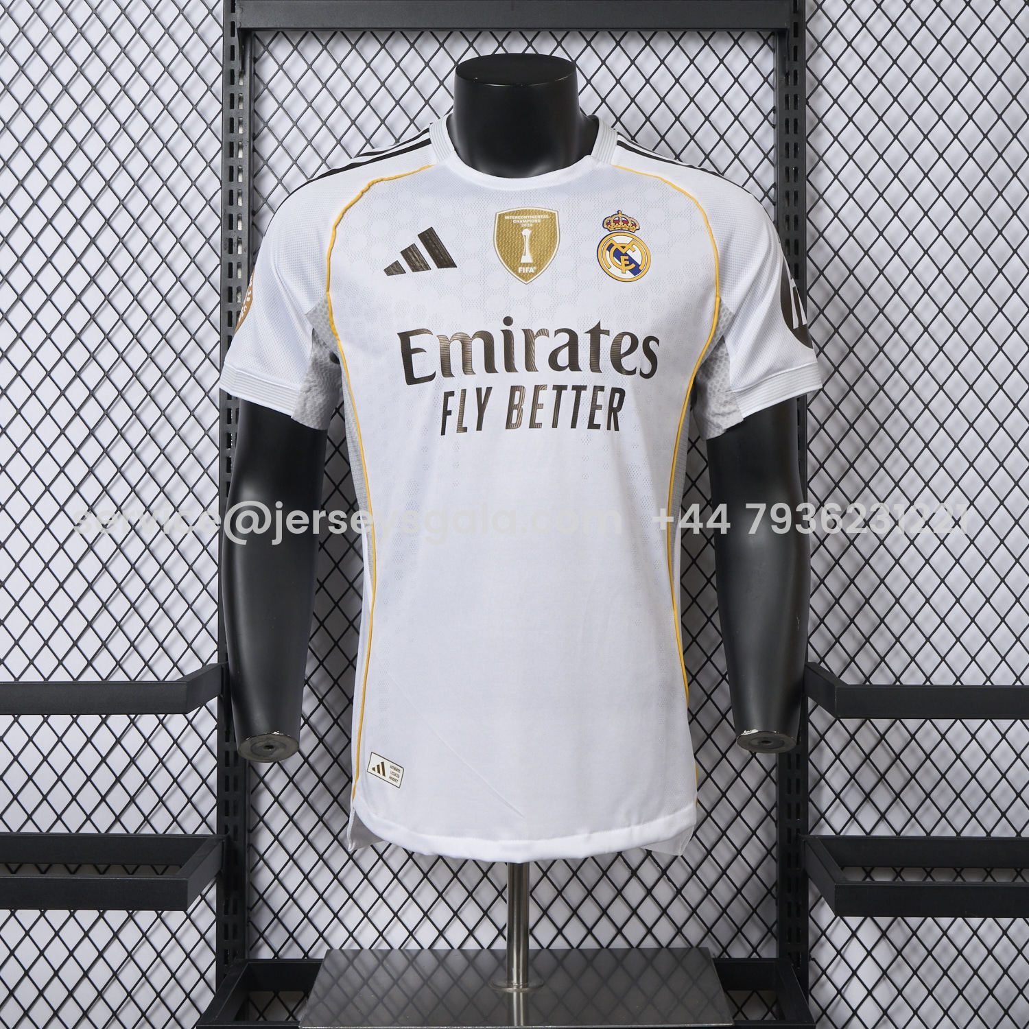 JerseysGala.com | Real Madrid 25-26 Home White Jersey - Player Version -Customize Name, Number and Patch | Worldwide Shipping
