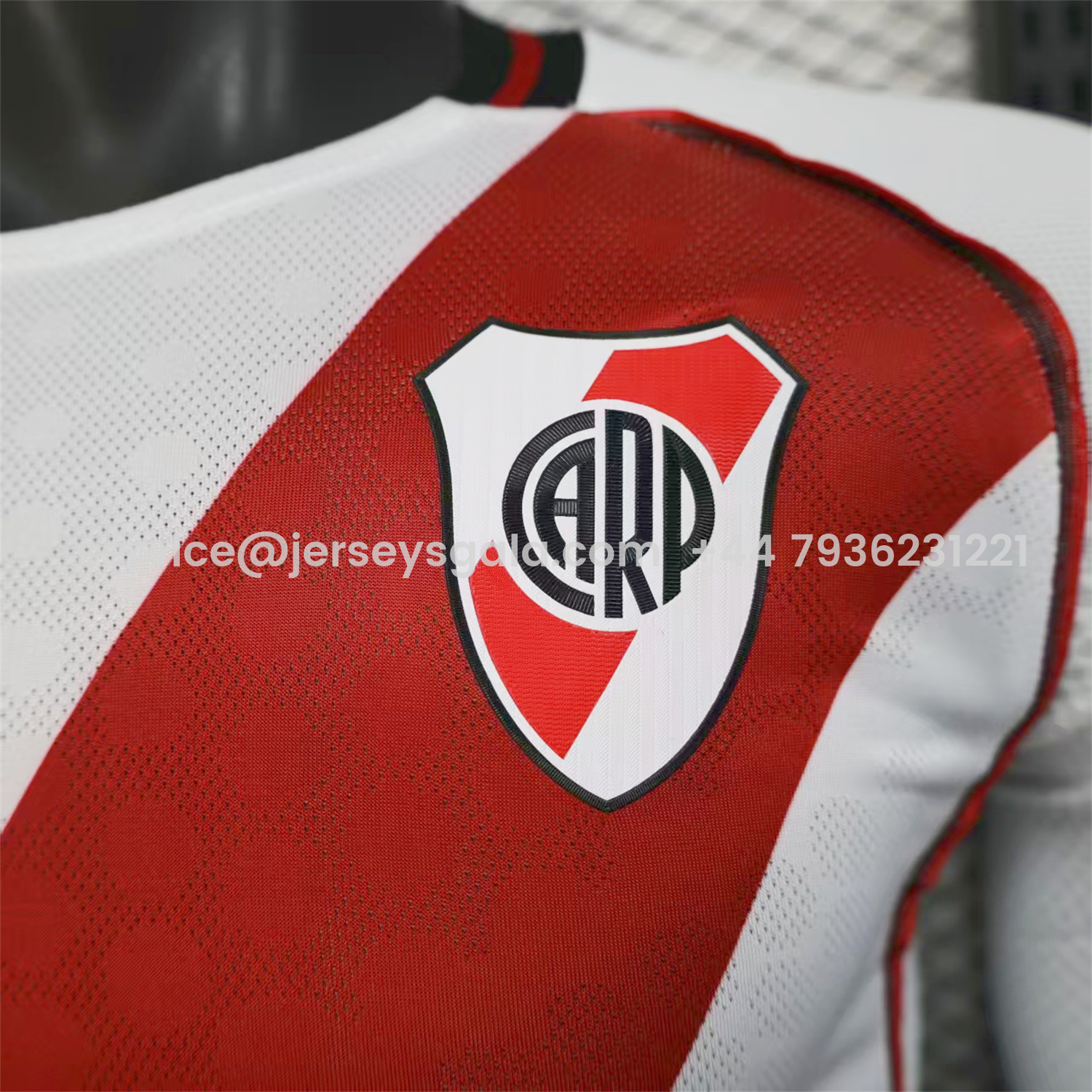 JerseysGala.com | River Plate 25-26 Home Unsponsored Long Sleeves Jersey - Player Version -Customize Name, Number and Patch | Worldwide Shipping